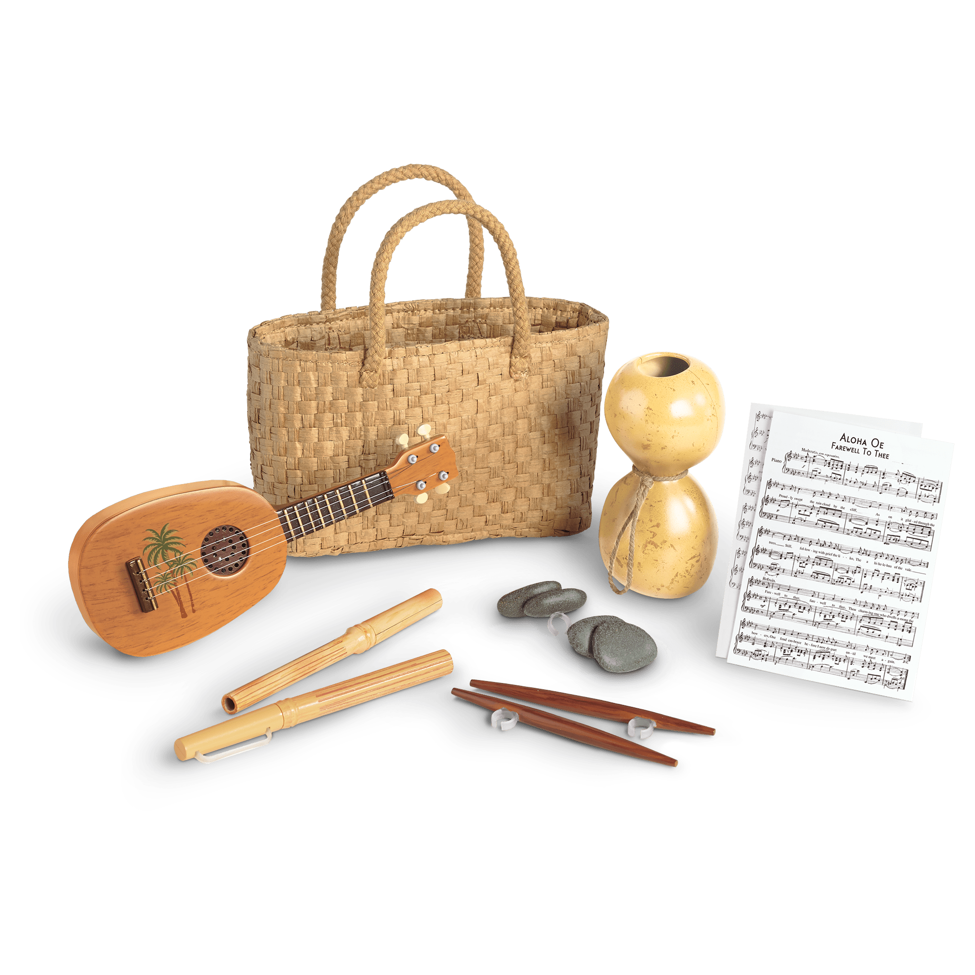 Nanea's Hula Implements for 18-inch Dolls (Historical Characters)