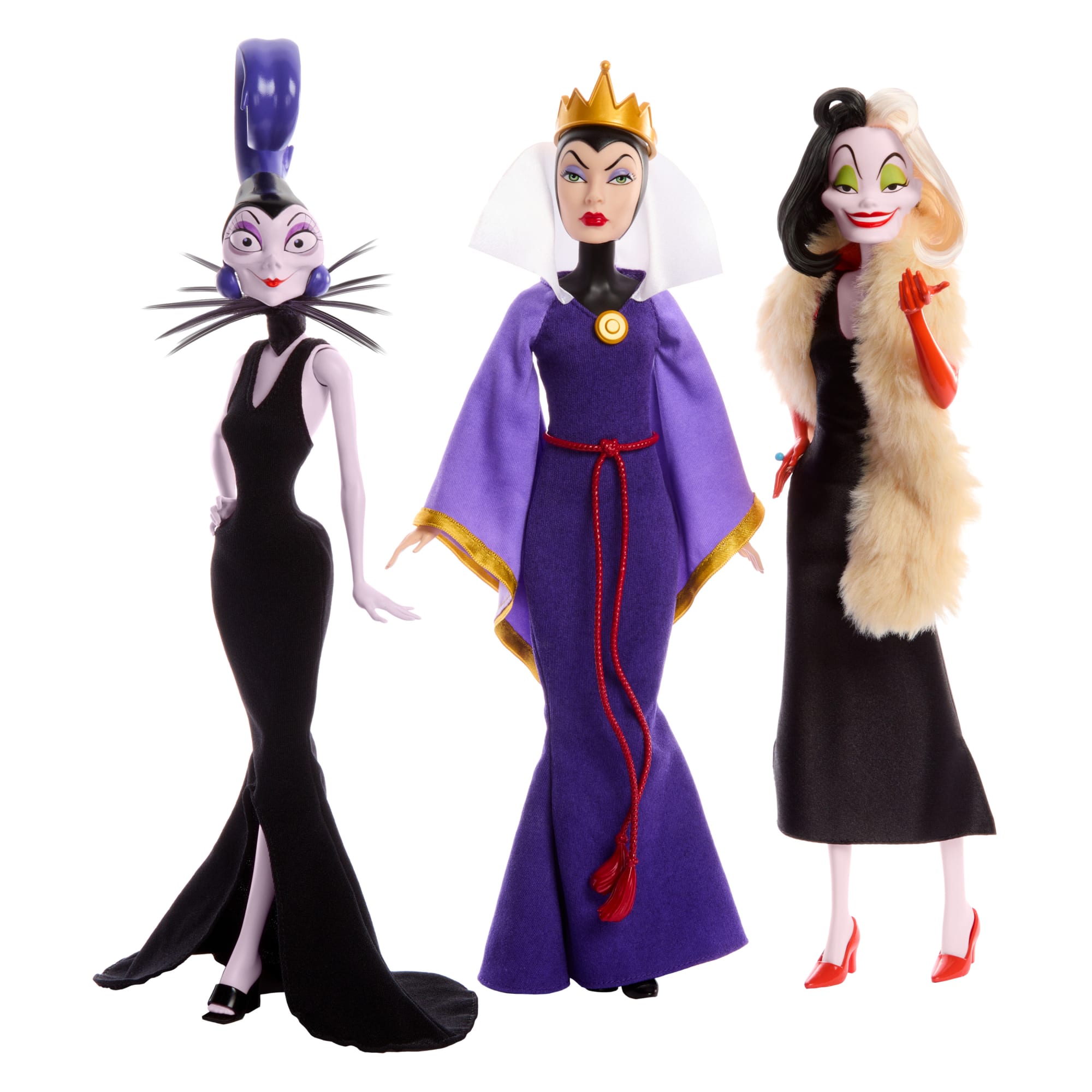 Disney Toys. Disney Villains Evil Queen. Cruella De Vil And Yzma Dolls Gift Set - Image 5