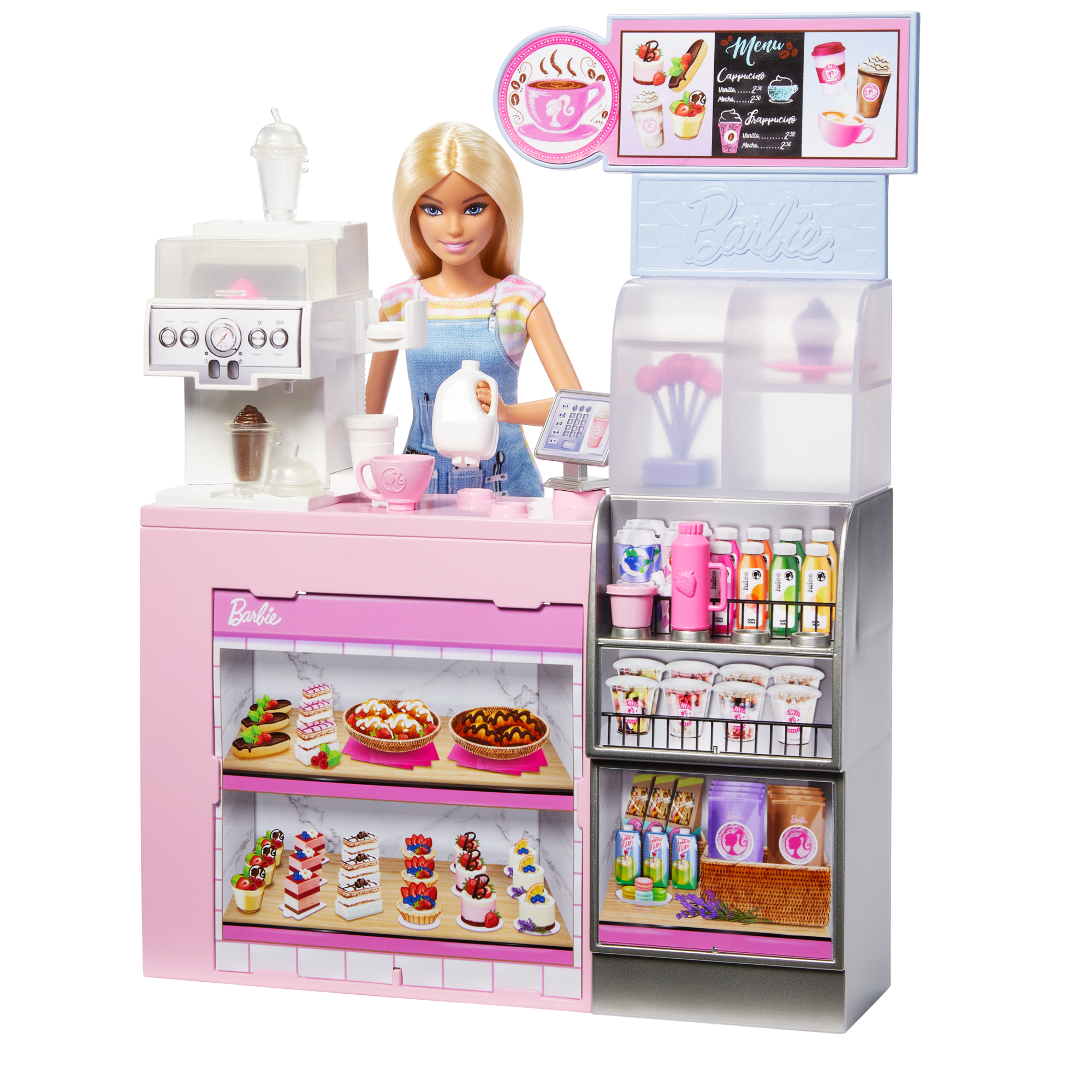 Barbie Coffret de Jeu Café. Poupée Barista Blonde. 10+Accessoires - Image 5