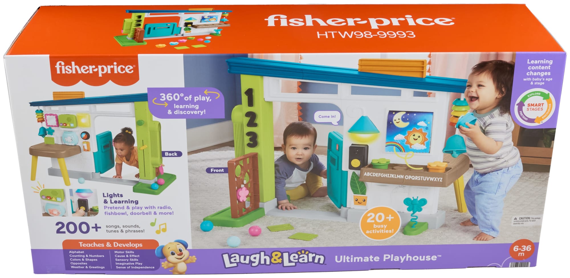 Fisher-Price Laugh & Learn Ultimate Playhouse Baby & Toddler Electronic Learning Toy. Multilanguage Version - Image 6