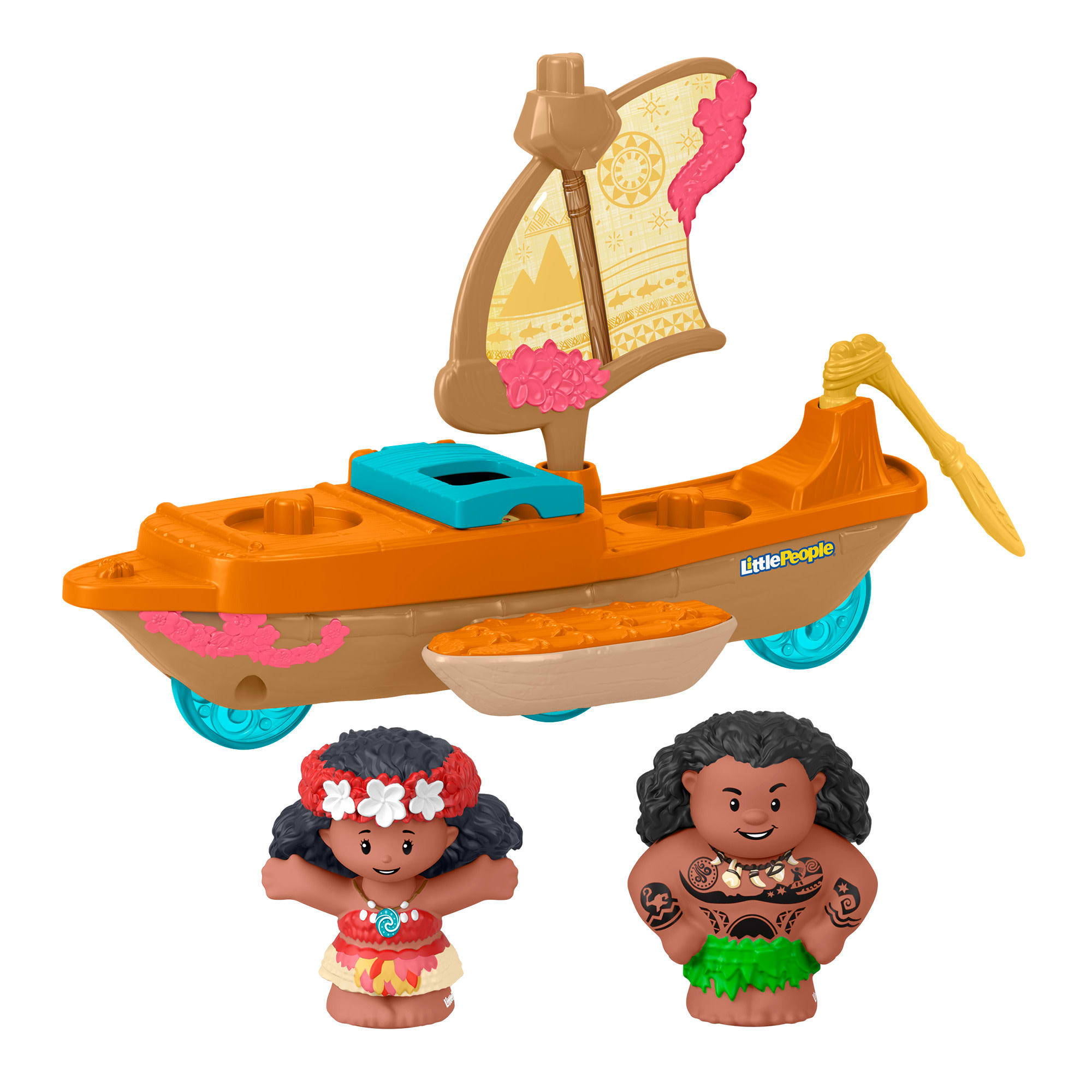 Disney Princess Moana Toys. Moana & Maui's Canoe. Fisher-Price Little People Toddler Toys