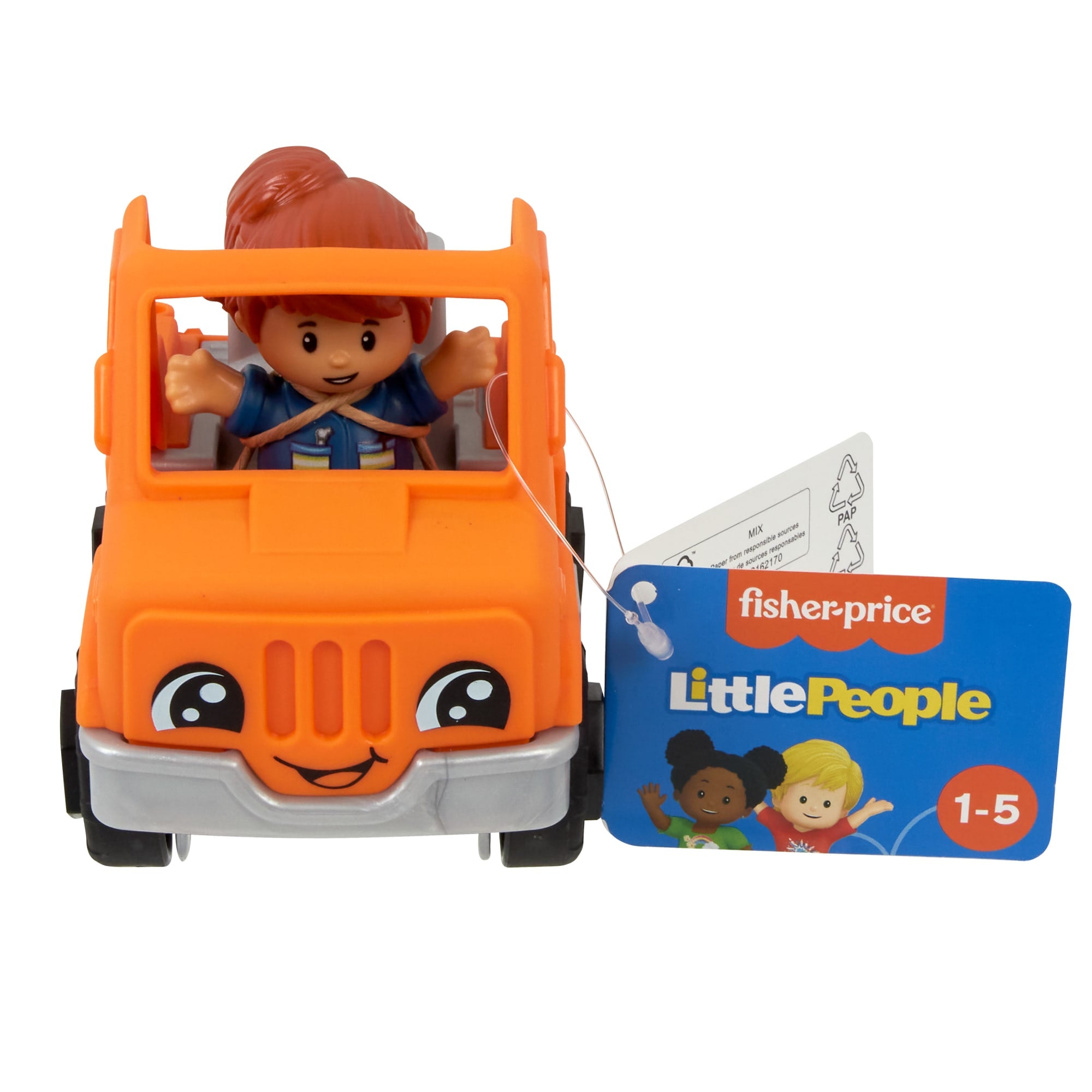 Fisher-Price Little People Help And Go Tow Truck & Figure Set For Toddlers. 2 Pieces - Image 10