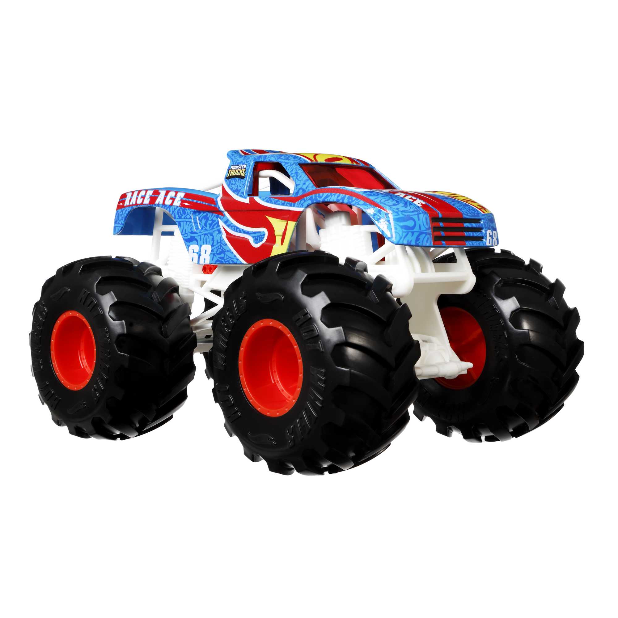 Hot Wheels Monster Trucks Vehículo de Juguete Race Ace Escala 1:24
