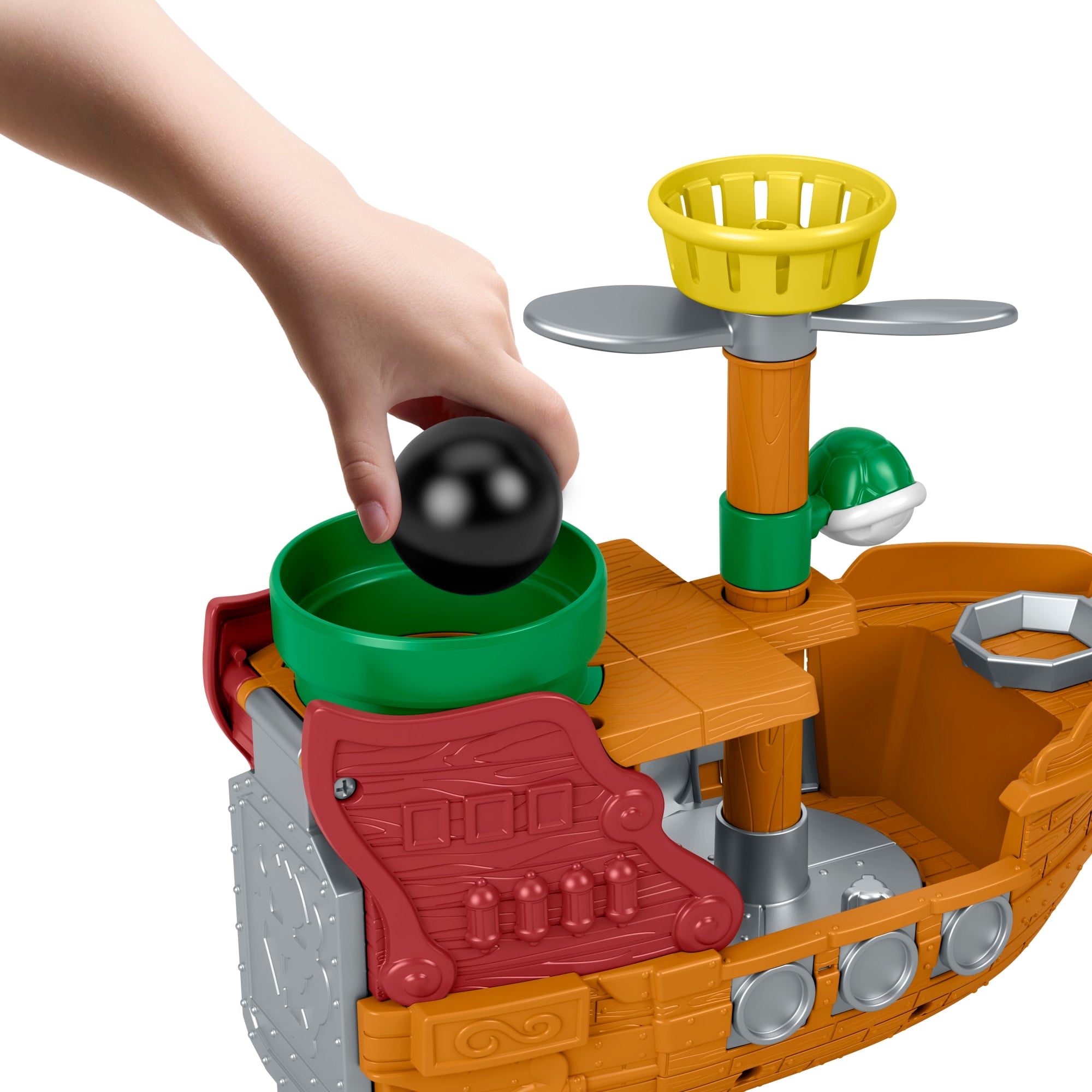 Fisher-Price-Coffret La Forteresse Volante de Bowser Little People - Image 4
