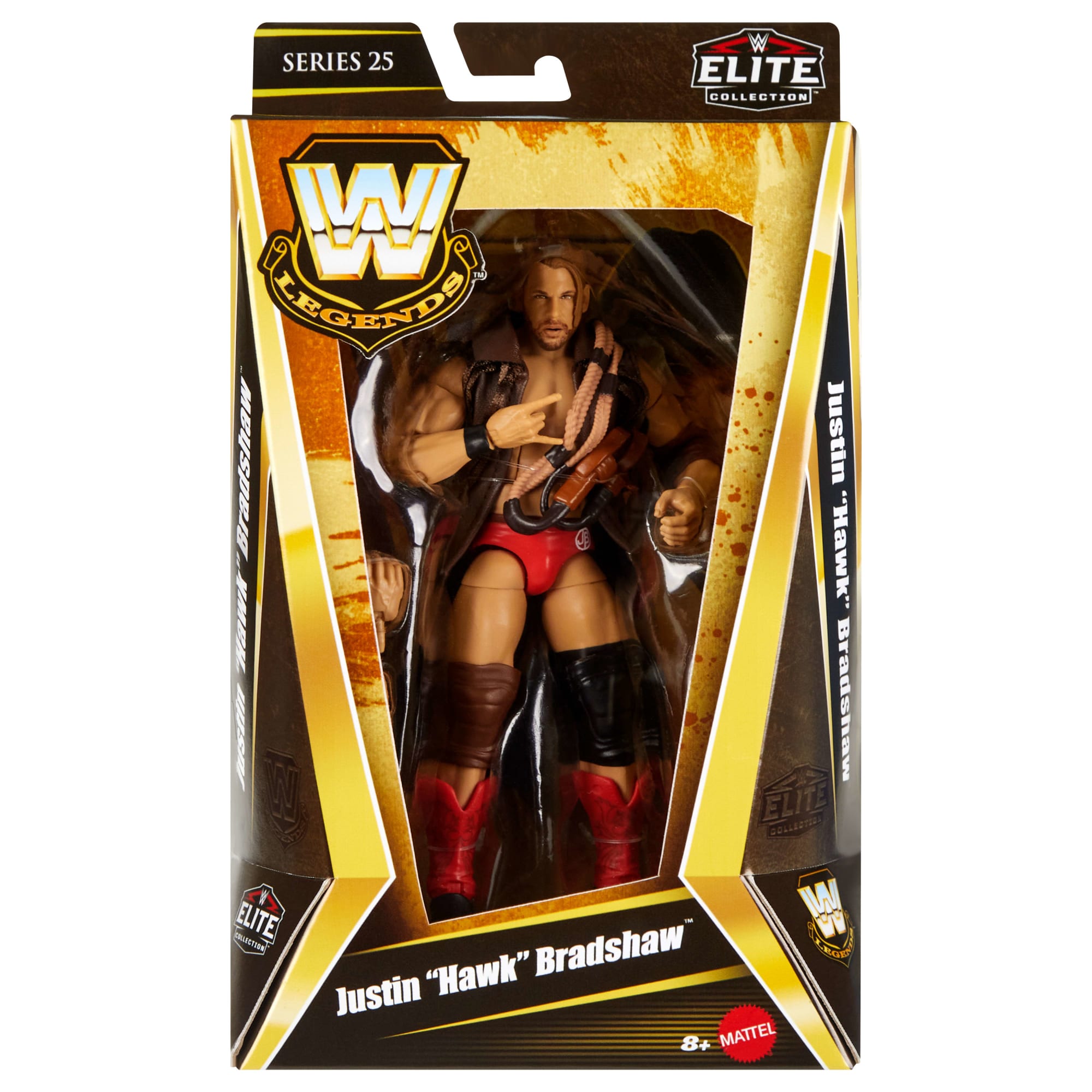 WWE Elite Legends Justin Hawk Bradshaw Action Figure - Image 6