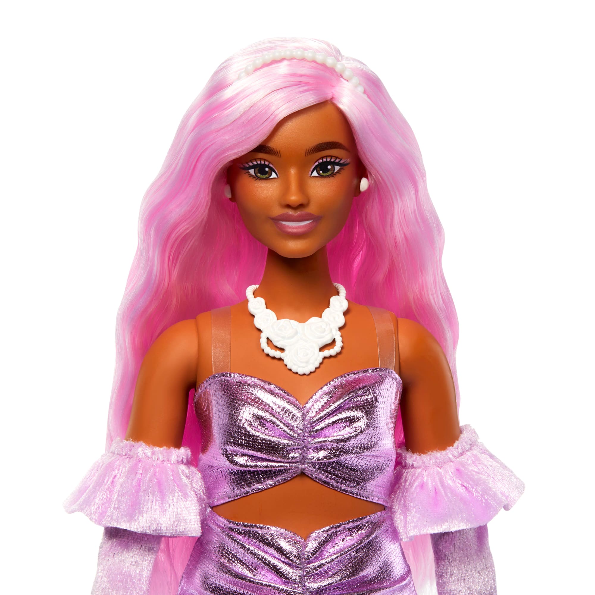 Barbie Style de Luxe Poupée 1. Robe Barbiecore. Cheveux Roses - Image 4