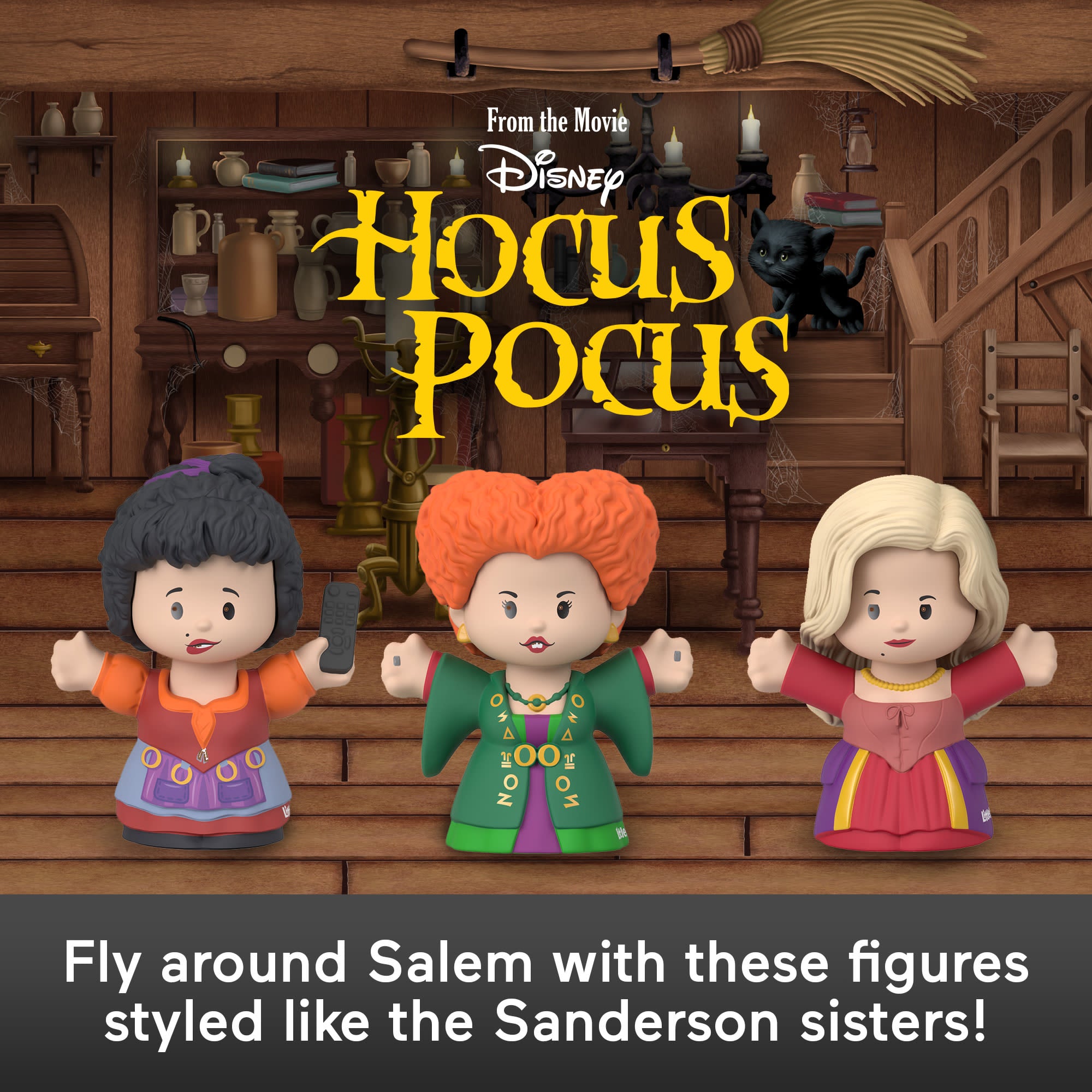 Little People Collector Disney Hocus Pocus Special Edition Figure Set. 3 Figurines - Image 2