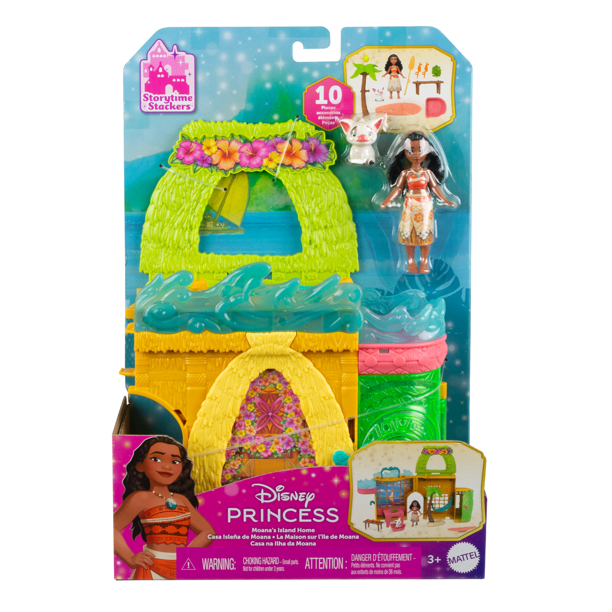 Disney Princesa Casa de Muñecas Castilo de Moana Apilable - Image 6