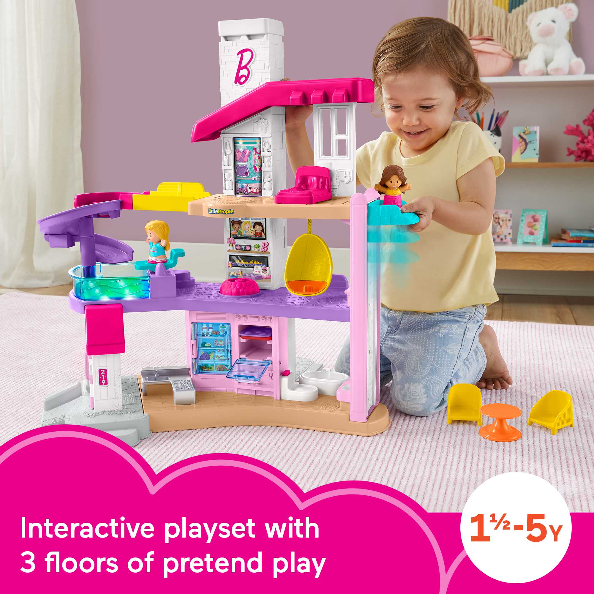 Barbie Little Dreamhouse By Little People - English & French Version - Image 2
