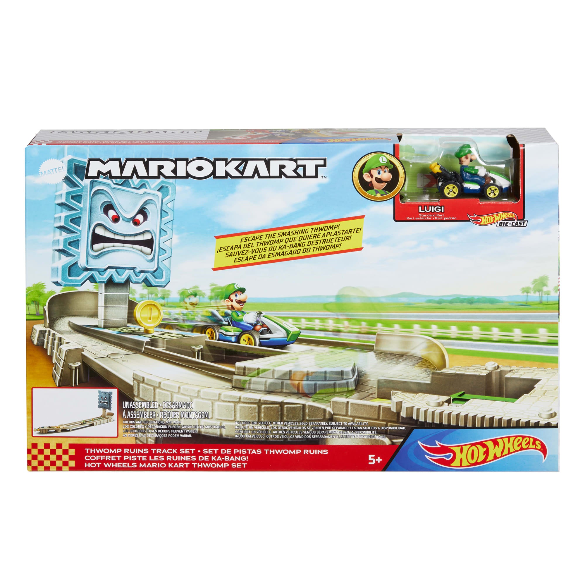 Hot Wheels Mario Kart thwomp Ruins Track Set - Image 6