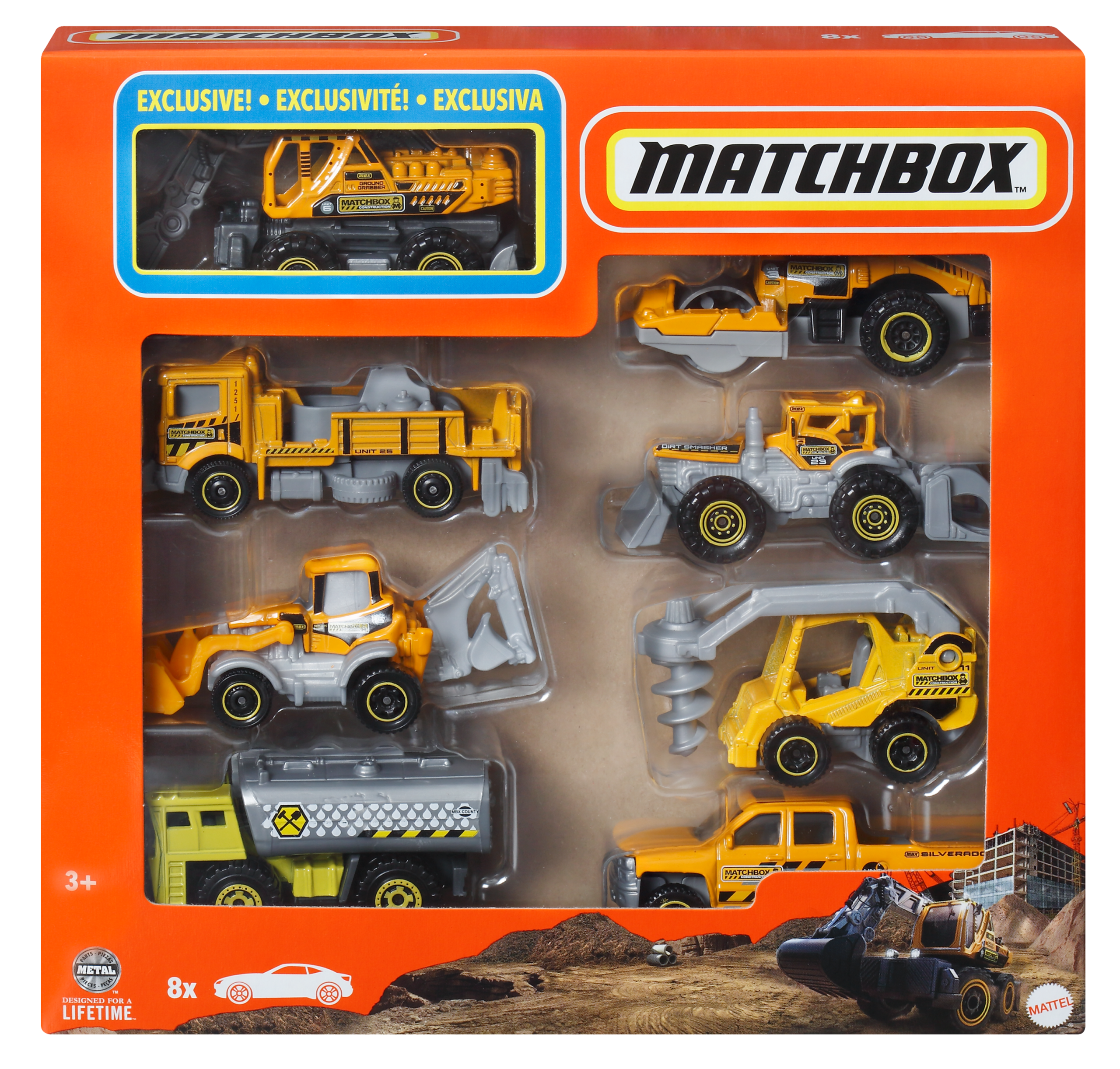 Matchbox 1:64 Scale Die-Cast Toy Cars Or Trucks. Set Of 8
