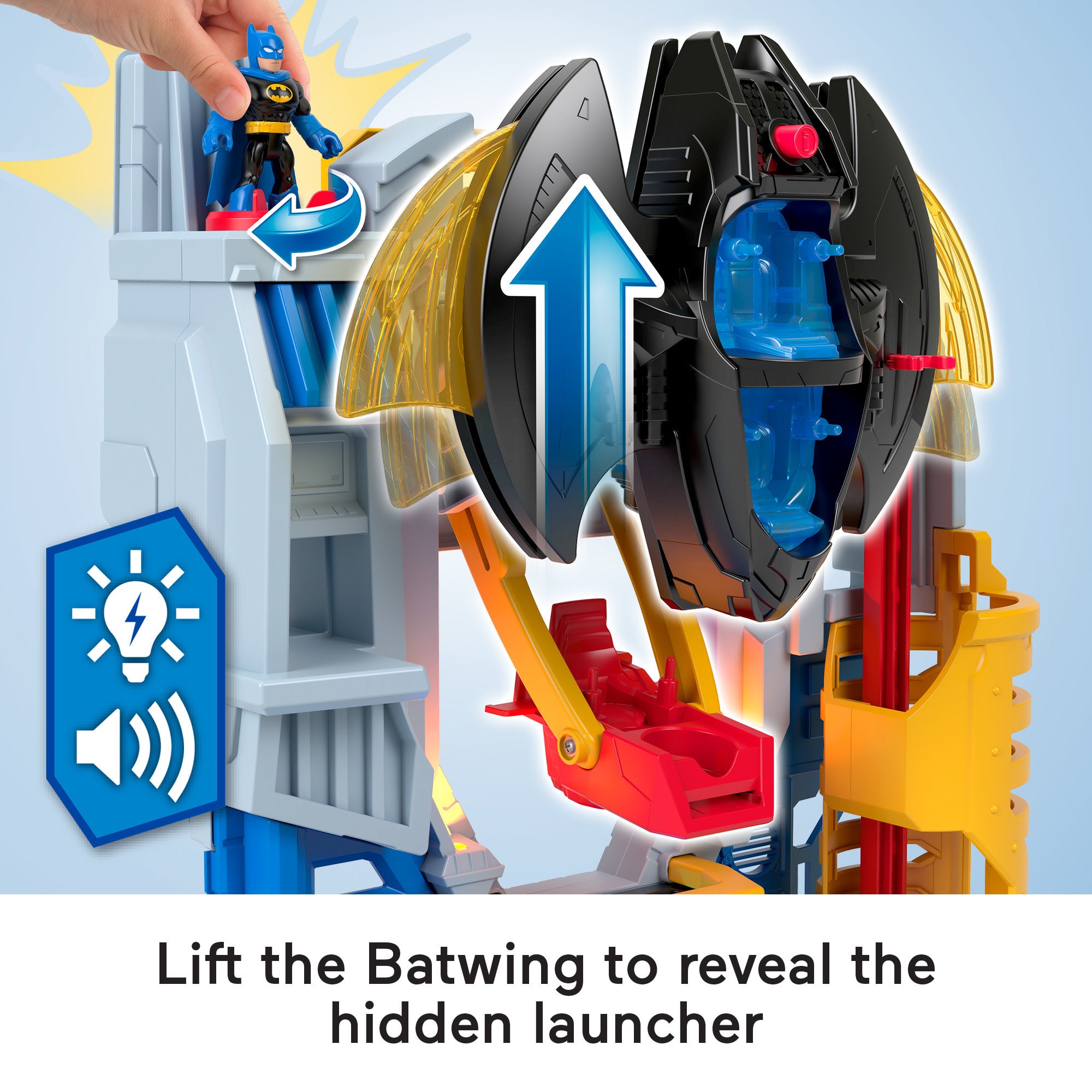Imaginext DC Super Friends Ultimate Headquarters Playset With Batman Figure. 10 Piece Preschool Toy - Image 3