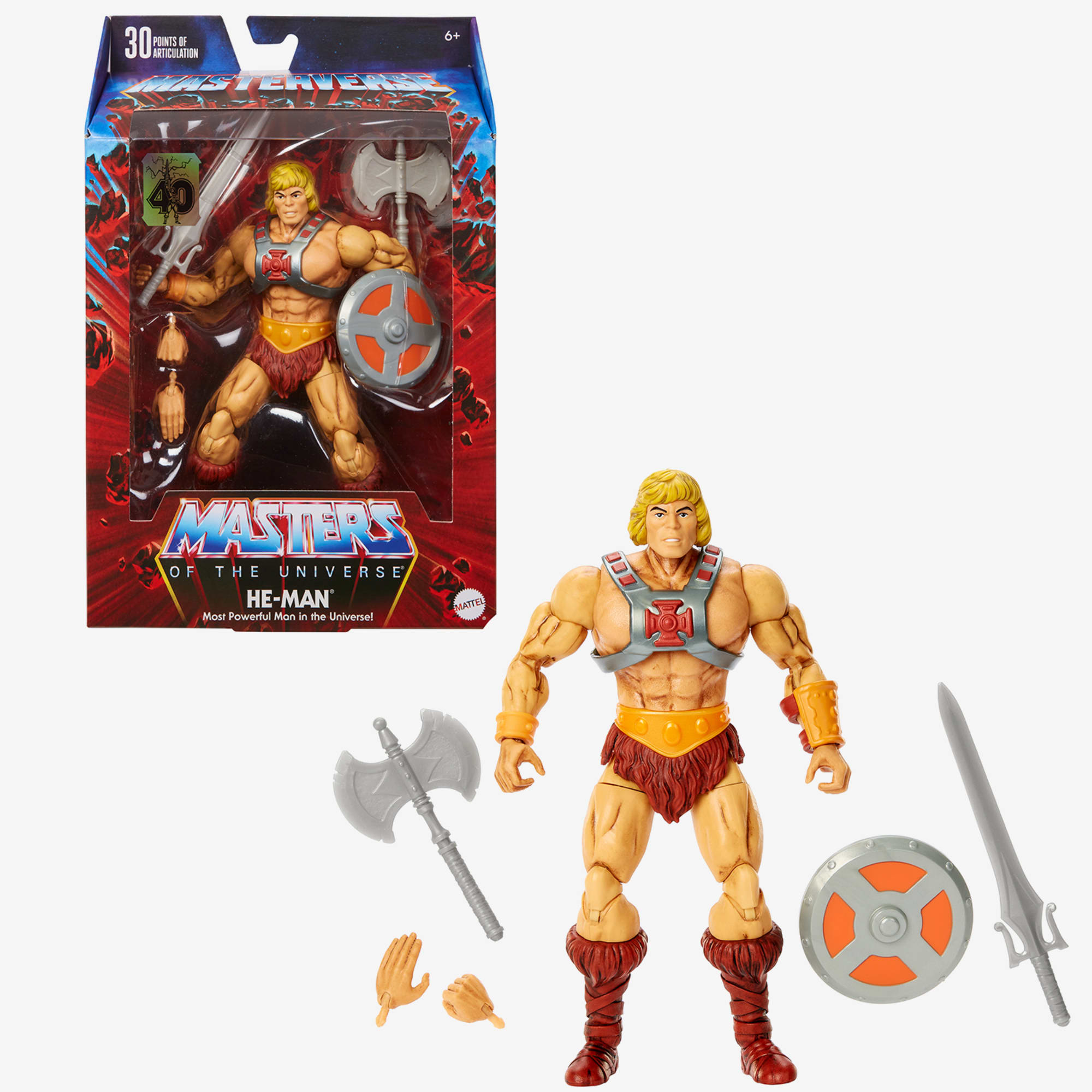 Masters of the Universe Masterverse He-Man 40th Anniversary Action Figure - Image 2