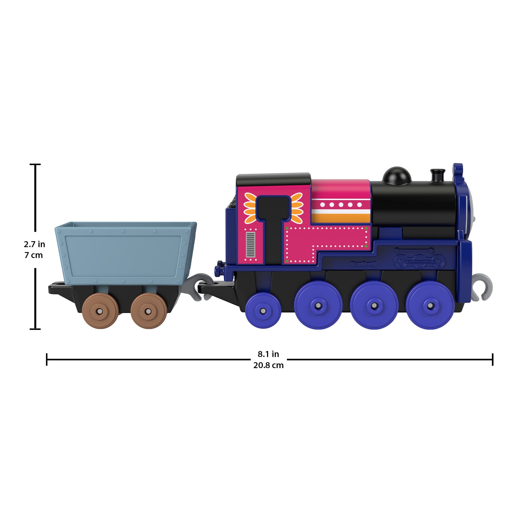 Thomas & Friends Toy Train. Ashima Diecast Push-Along Engine With Cargo. Preschool Toy - Image 2