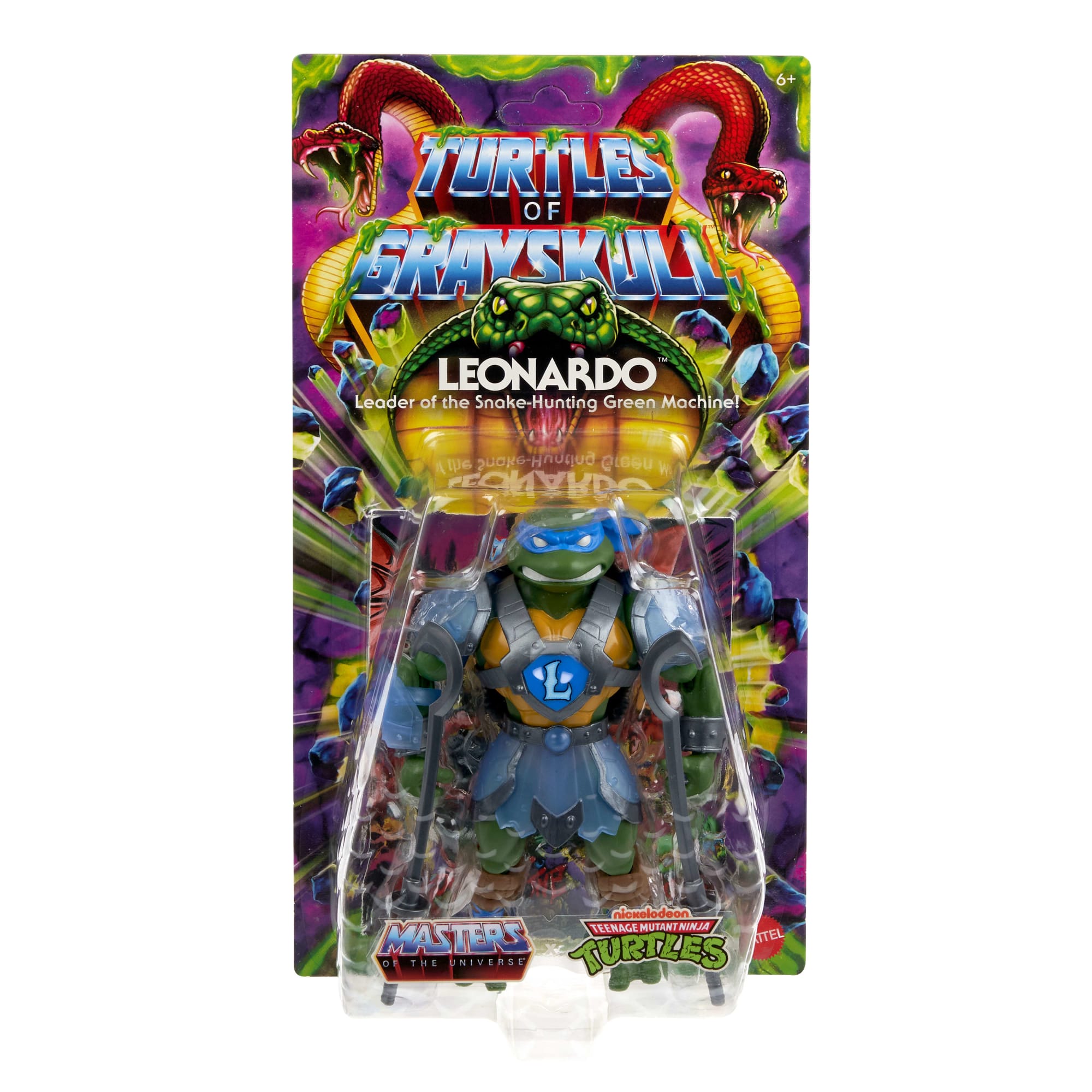 Masters of the Universe Tartarugas of Grayskull Figura de Ação Leonardo de 5.5 polegadas - Image 2