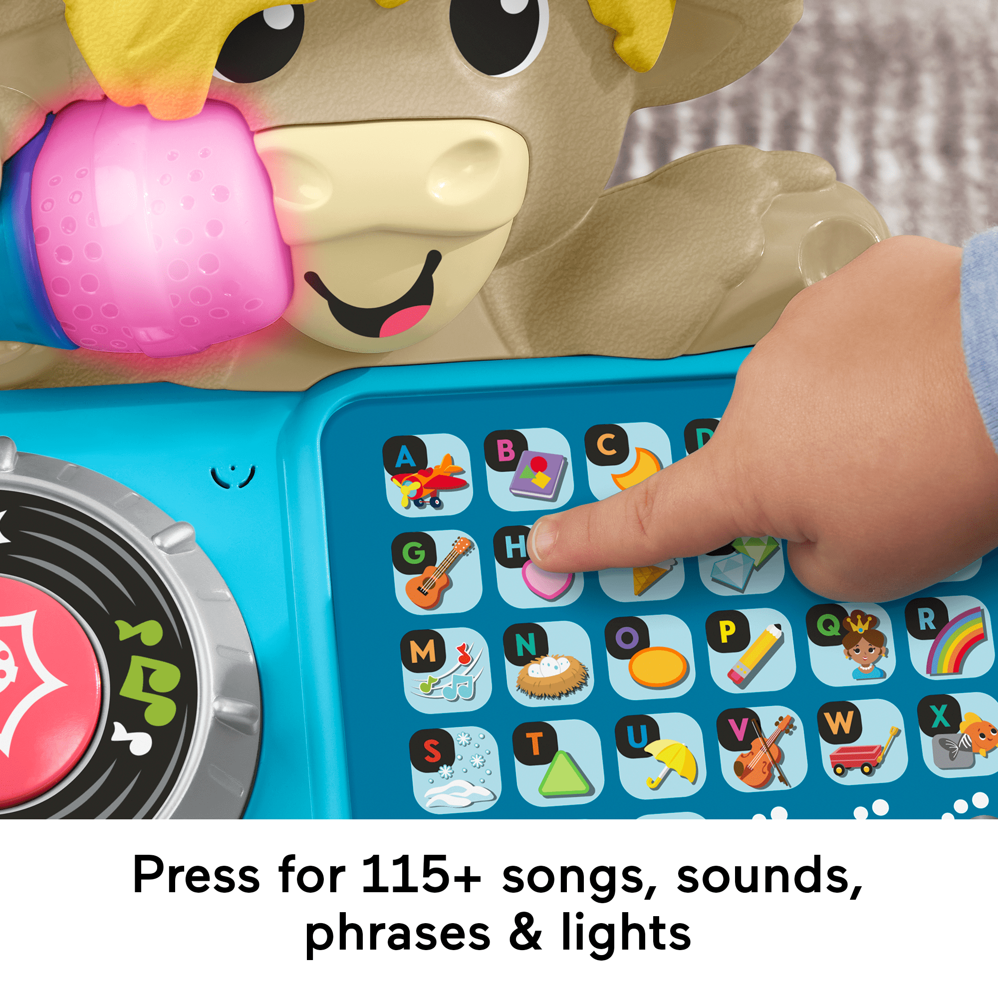 Fisher-Price Link Squad A To Z Yak Baby Learning Toy With Music & Lights - Image 4