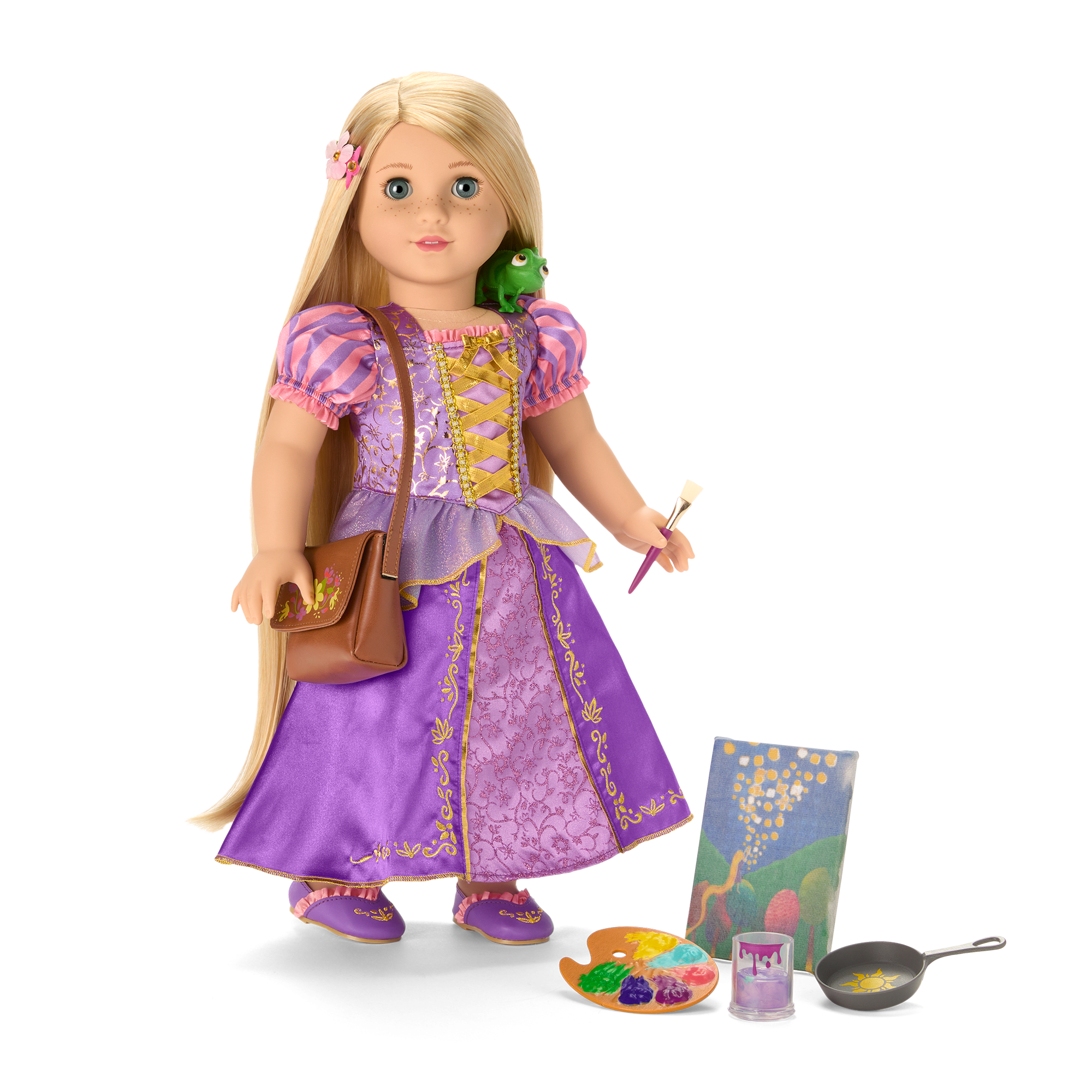 American Girl® Disney Princess Rapunzel Painting Accessories & Pascal for 18-inch Dolls - Image 2