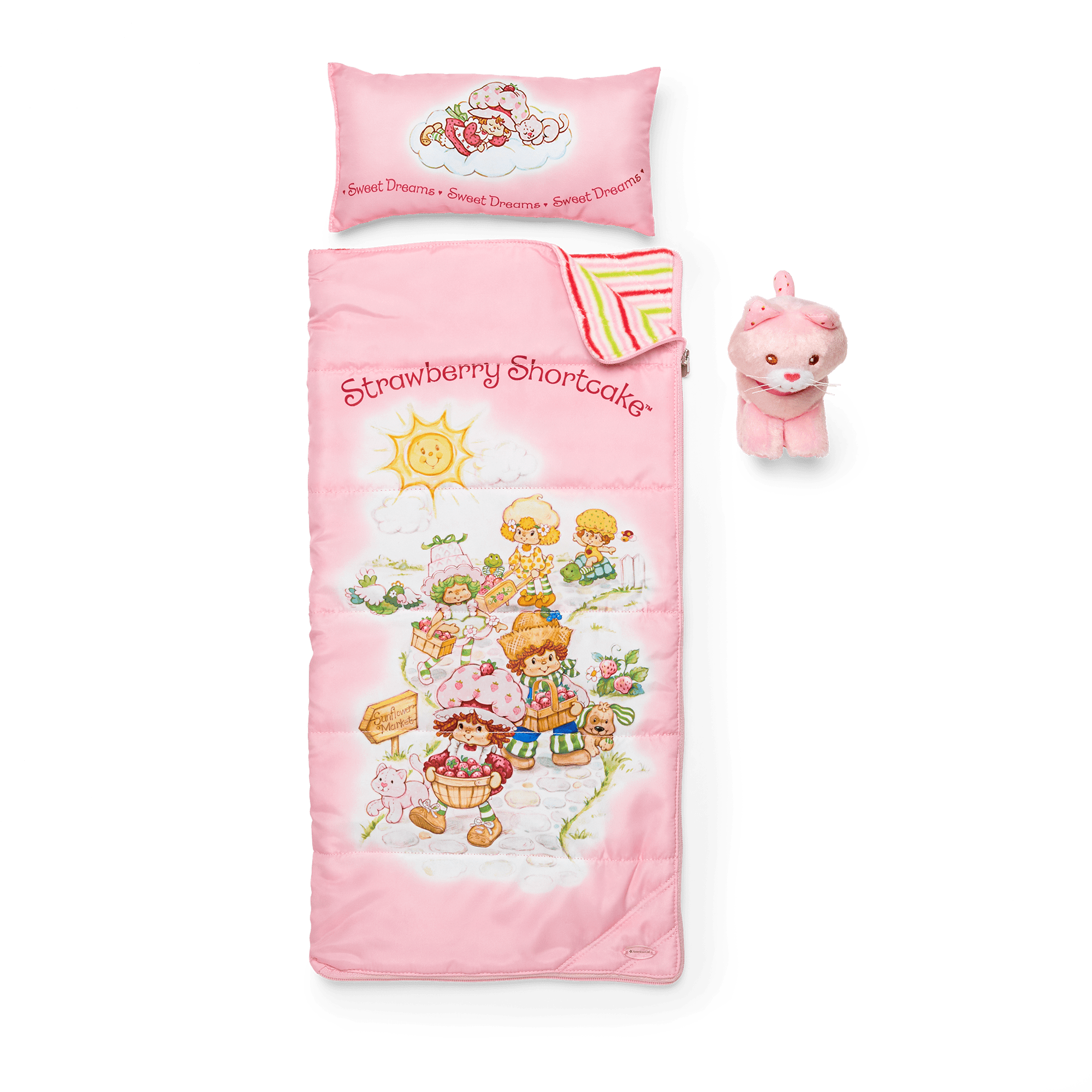 Courtney's™ Strawberry Shortcake™ Sleeping Bag Set for 18-inch Dolls (Historical Characters)