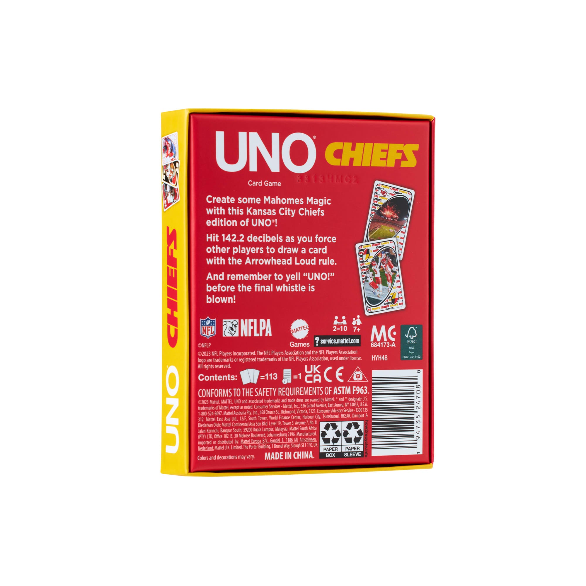 UNO Fandom NFL Kansas City Chiefs Game Deck - Image 12