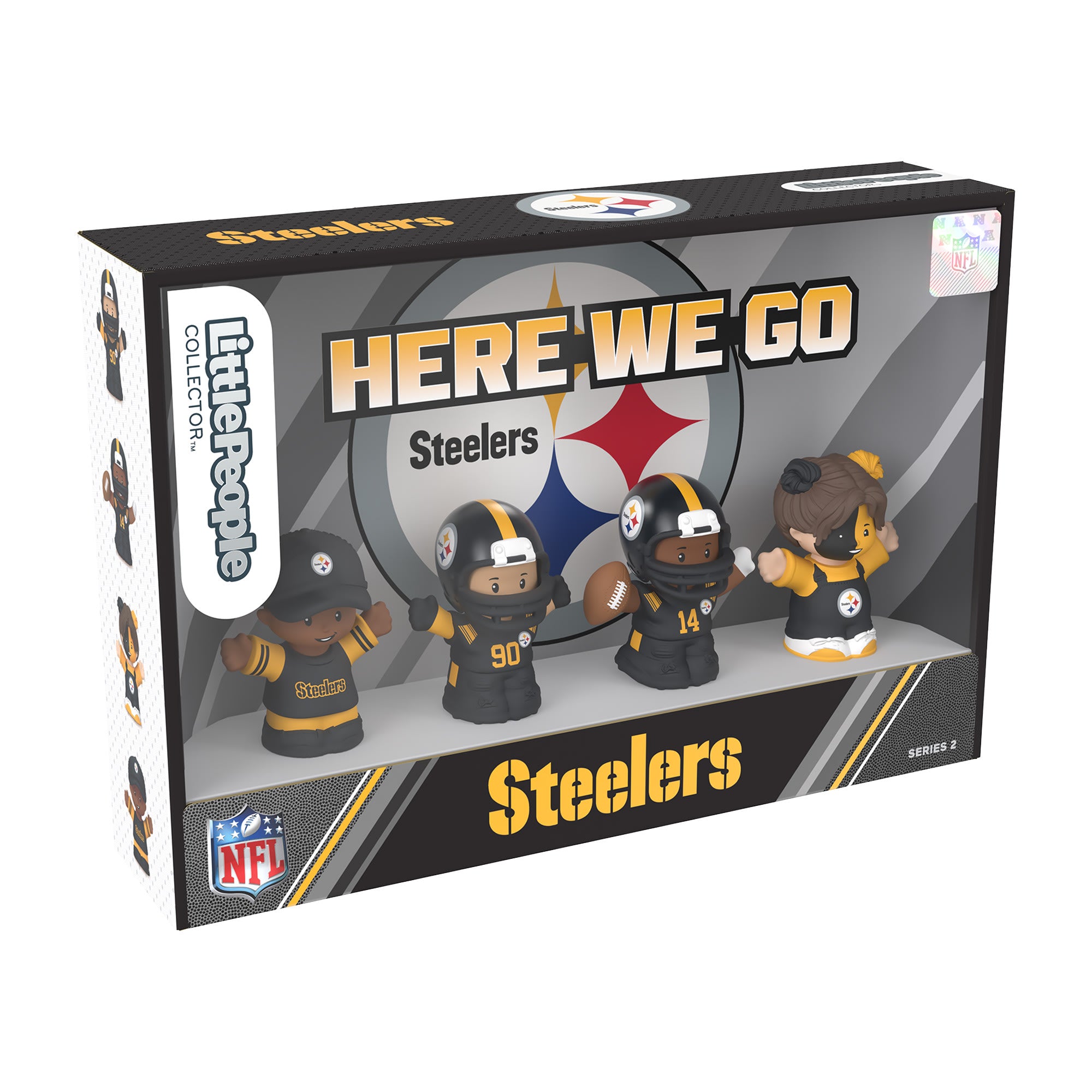 Little People Collector Pittsburgh Steelers Alternate Jersey Figure Set - Image 7