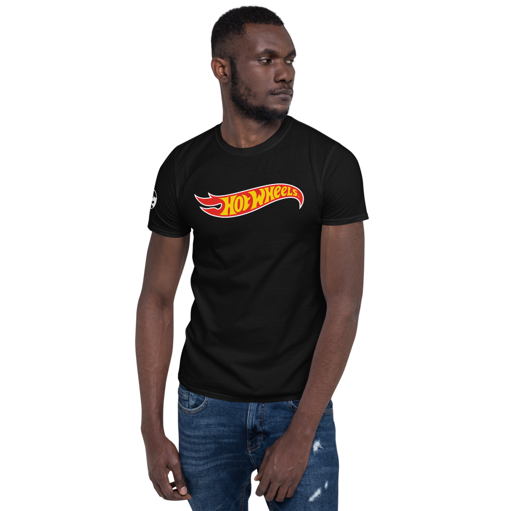 Hot Wheels Core Logo Short-Sleeve Black Unisex T-Shirt - Image 2