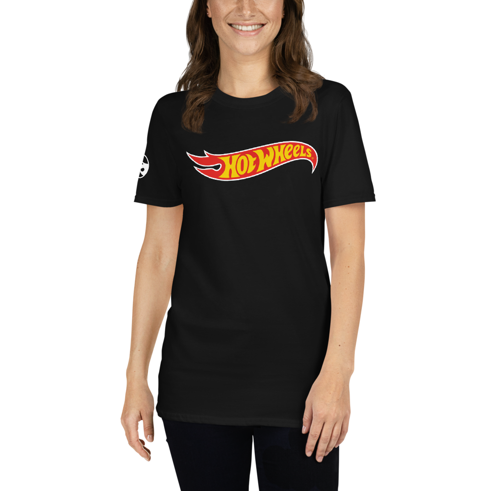 Hot Wheels Core Logo Short-Sleeve Black Unisex T-Shirt - Image 4