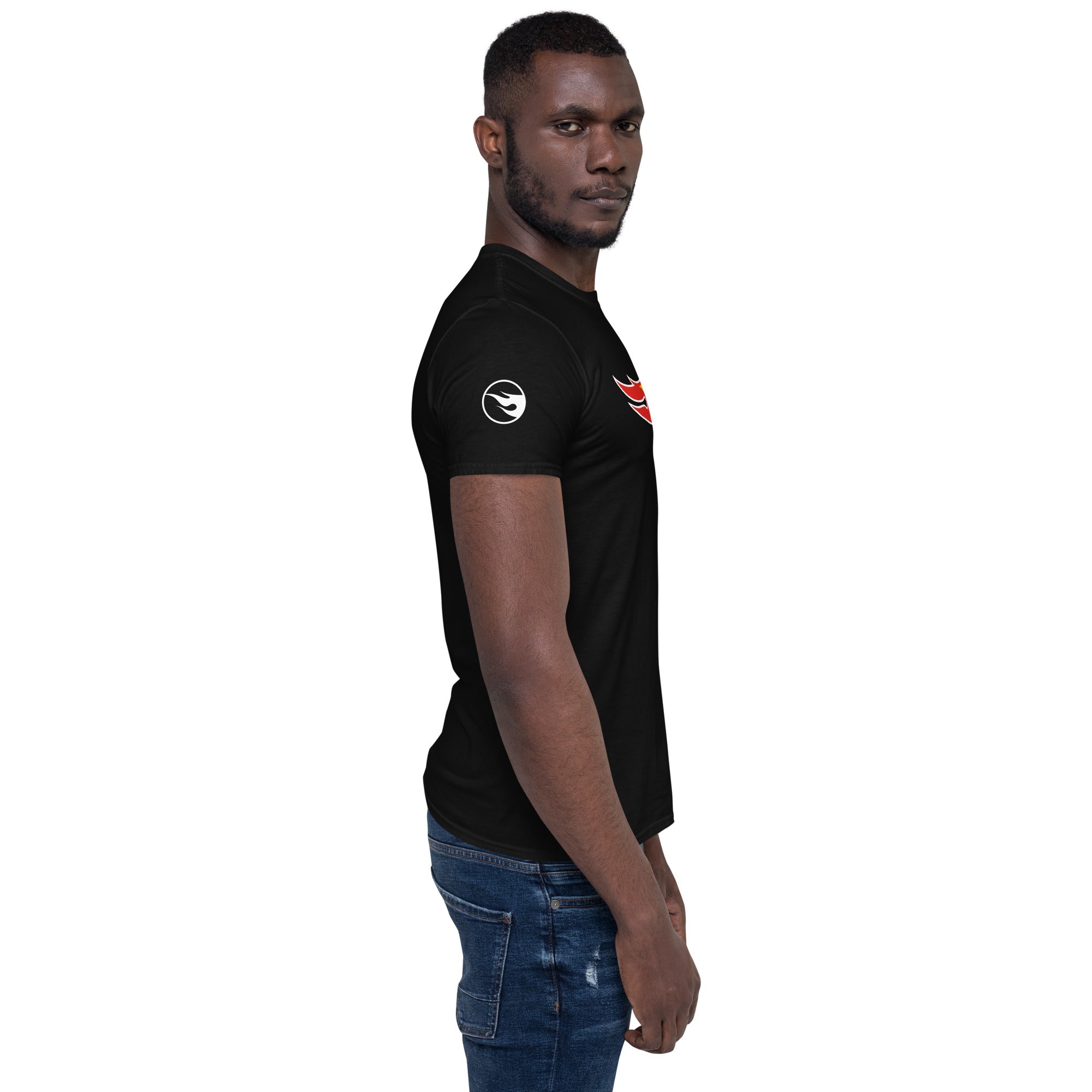 Hot Wheels Core Logo Short-Sleeve Black Unisex T-Shirt - Image 3