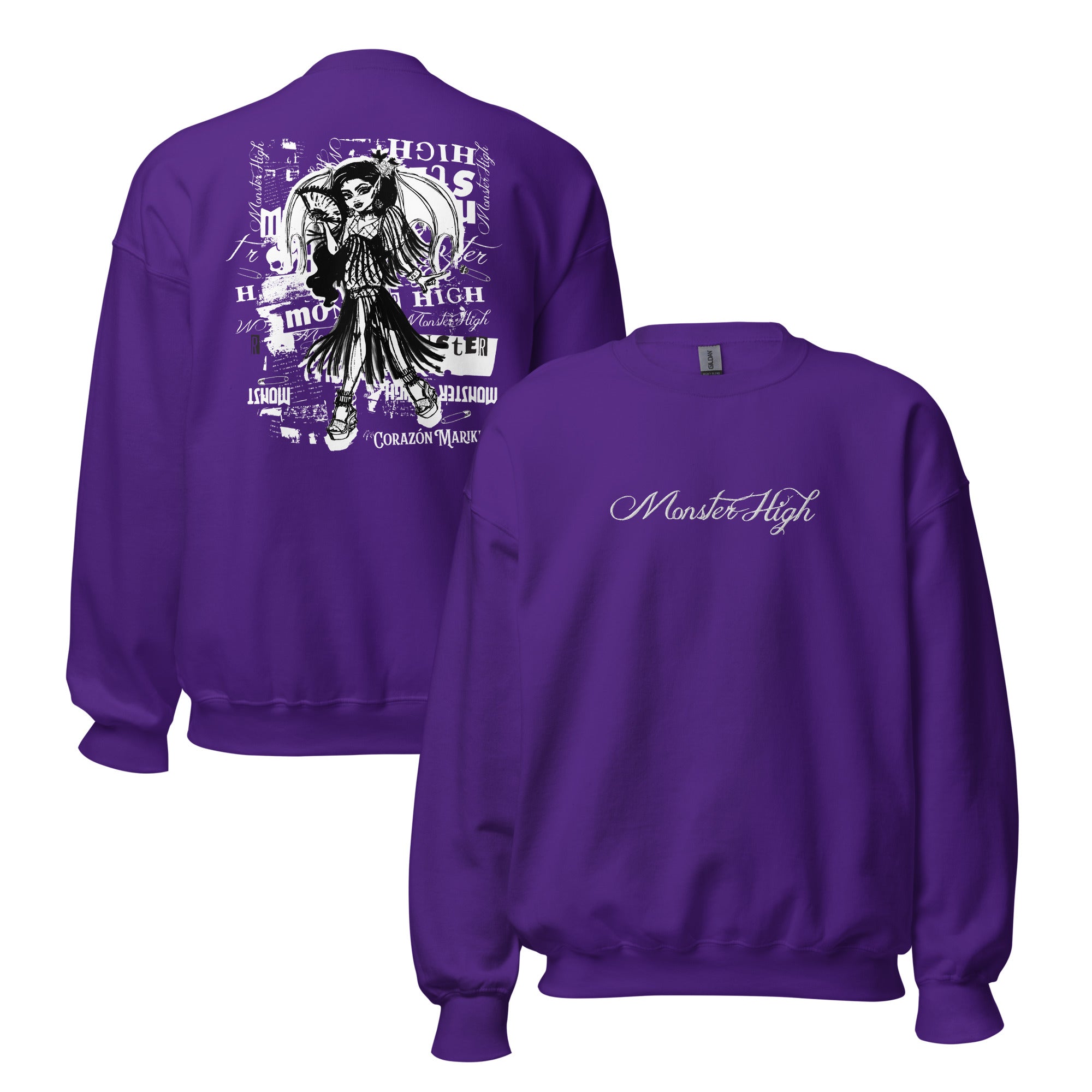 Monster High Corazon Marikit Purple Sweatshirt - Image 2