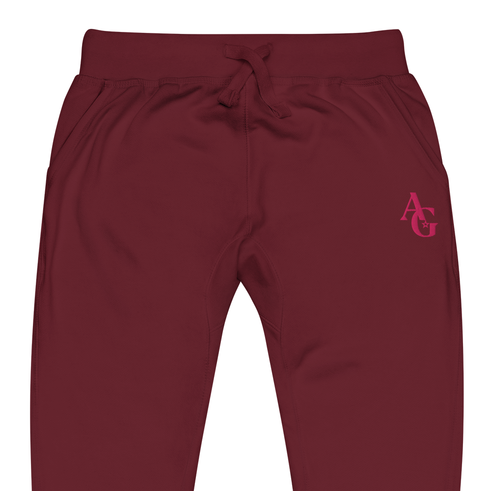 American Girl® Burgundy Fleece Sweatpants for Adults - Image 3