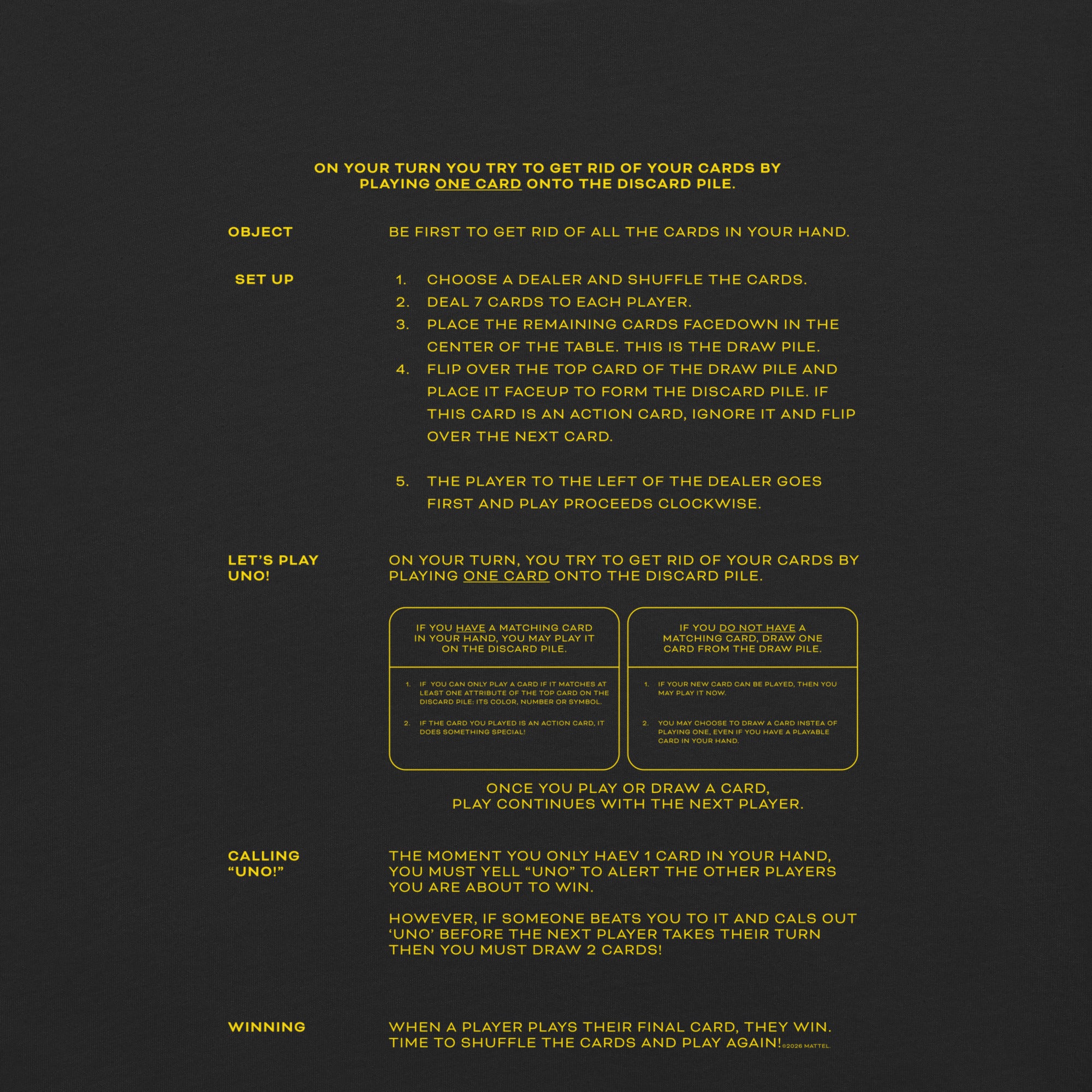 UNO Social Club Rules Black T-shirt - Image 8