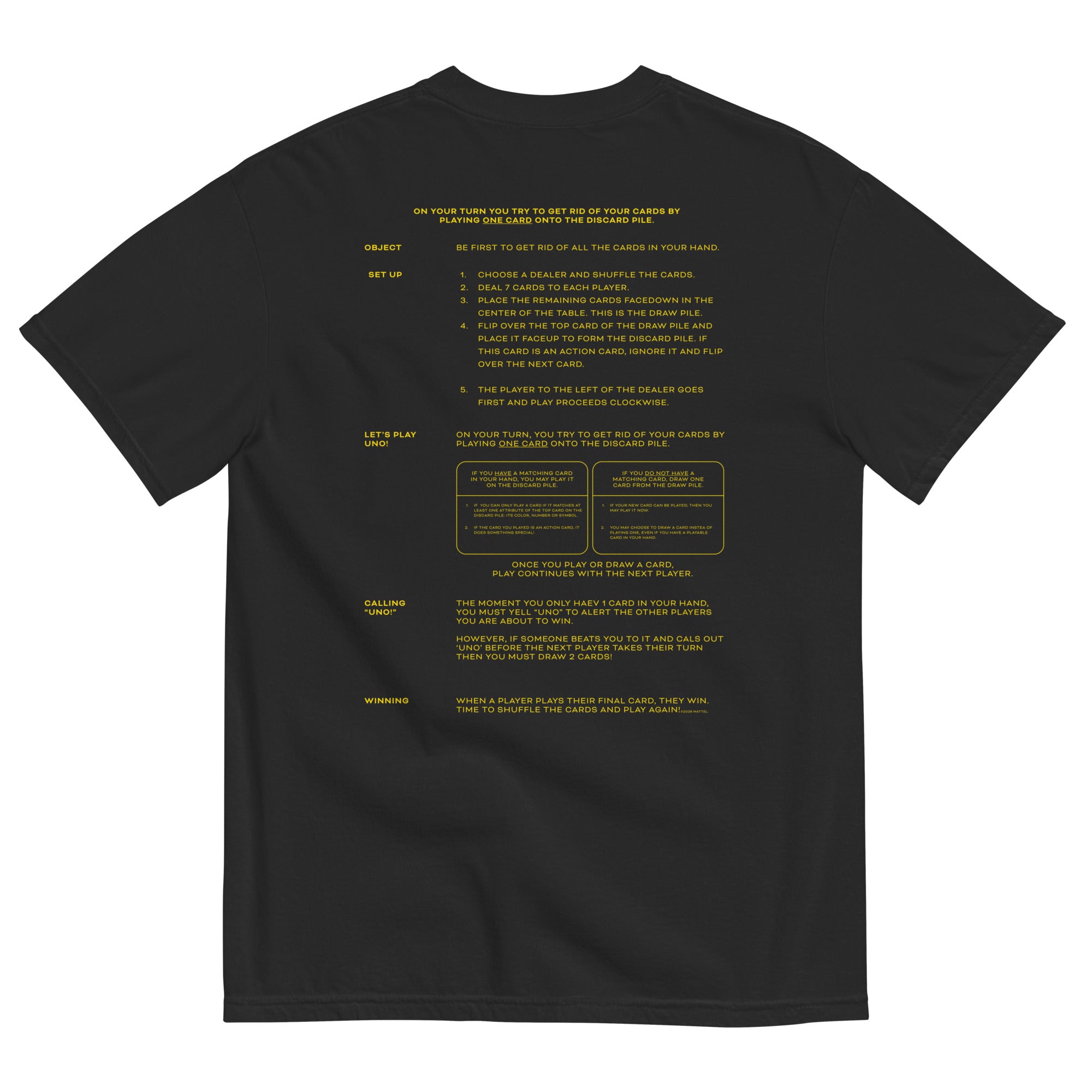 UNO Social Club Rules Black T-shirt - Image 9