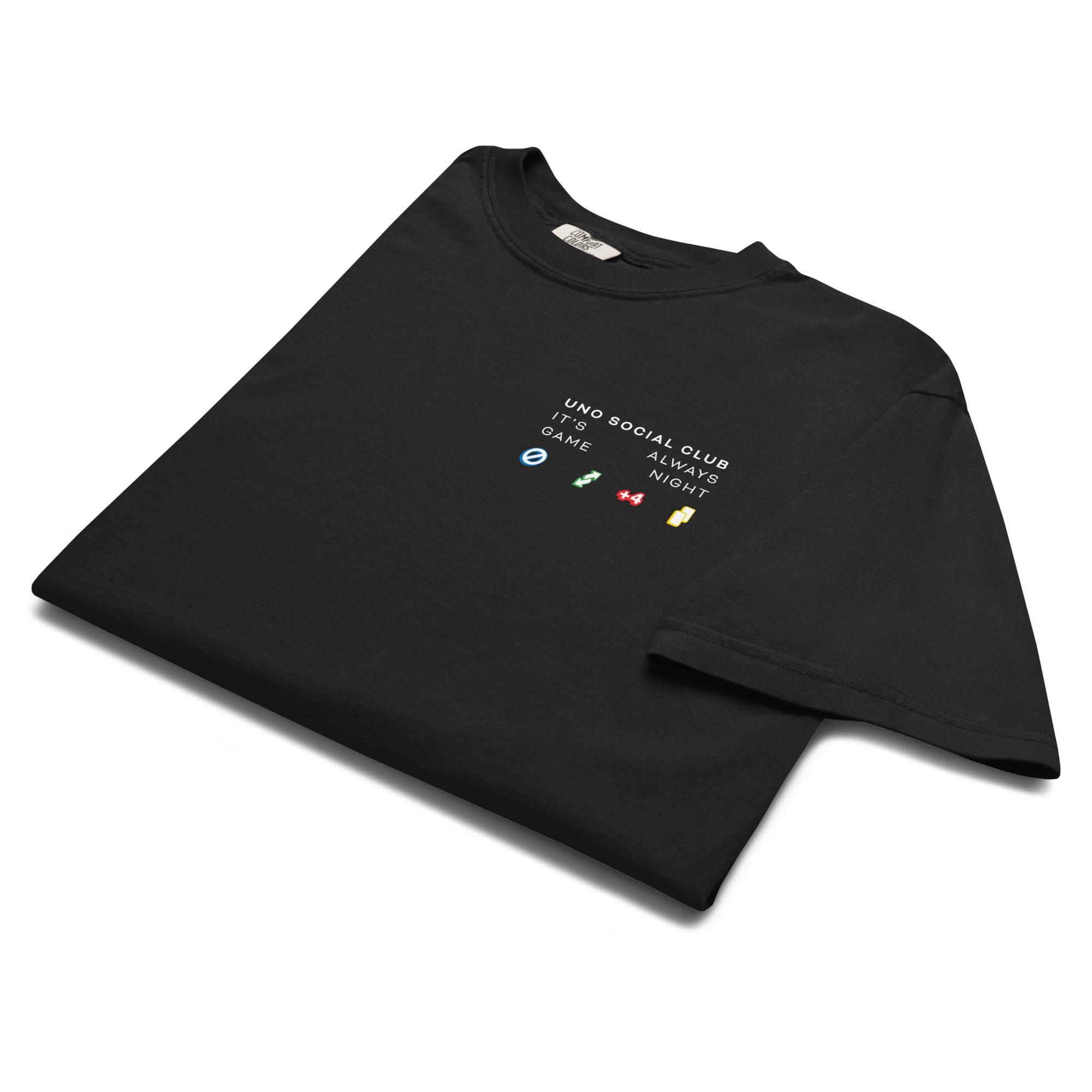 UNO Social Club Rules Black T-shirt - Image 2
