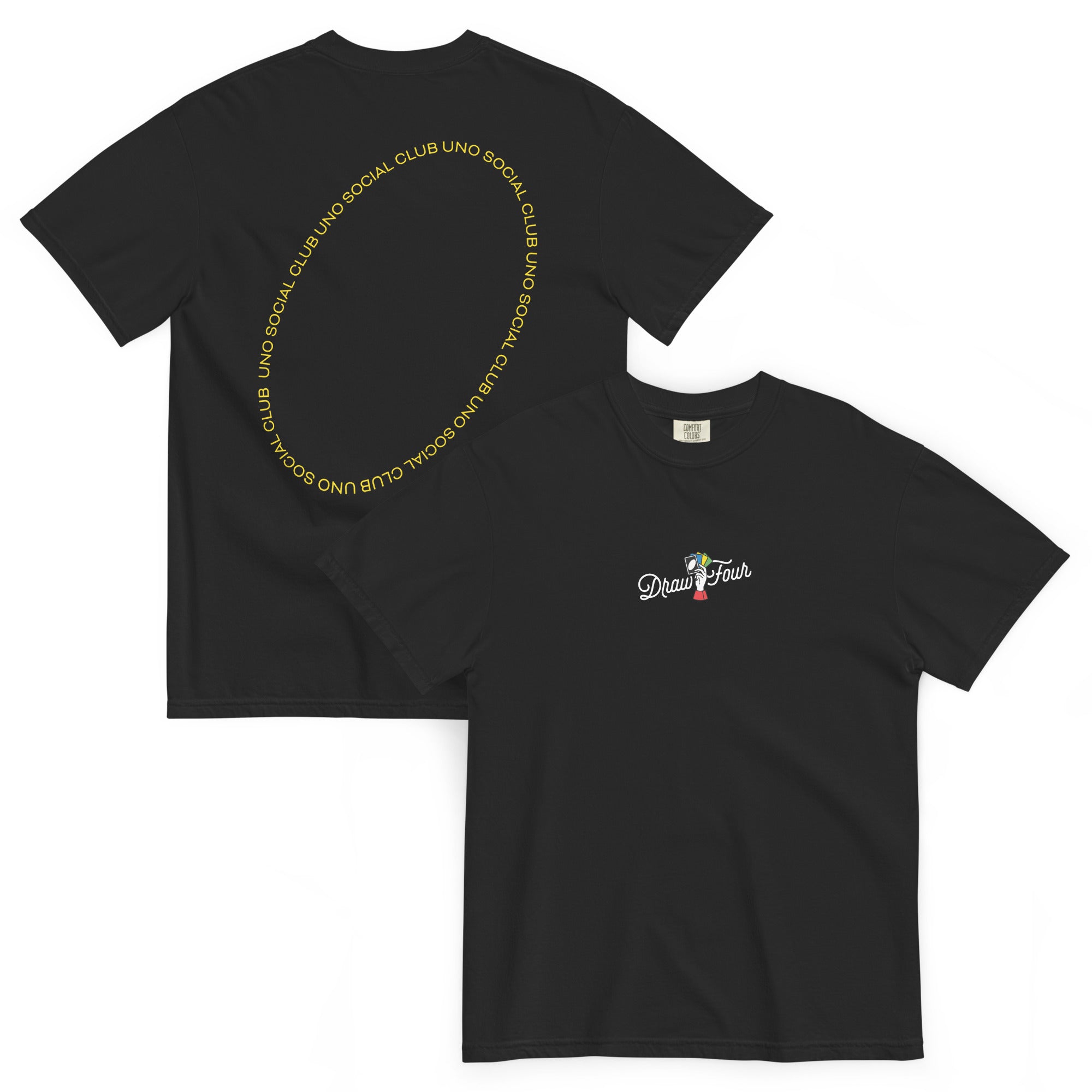 UNO Social Club Draw Four Black T-shirt - Image 2