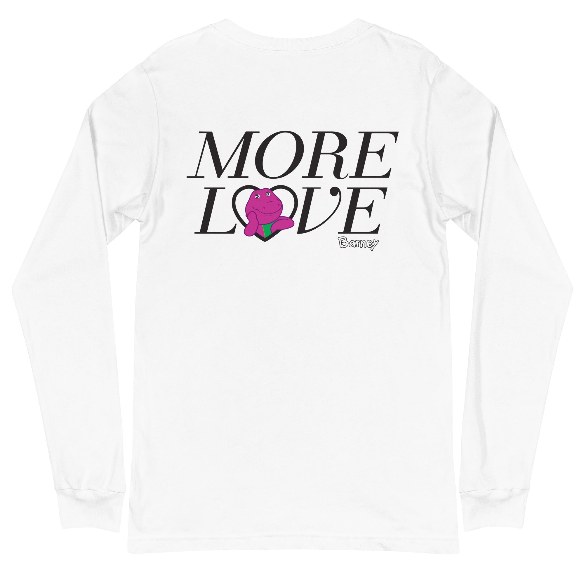 Barney Embroidered Love Club Long Sleeve T-Shirt - Image 2