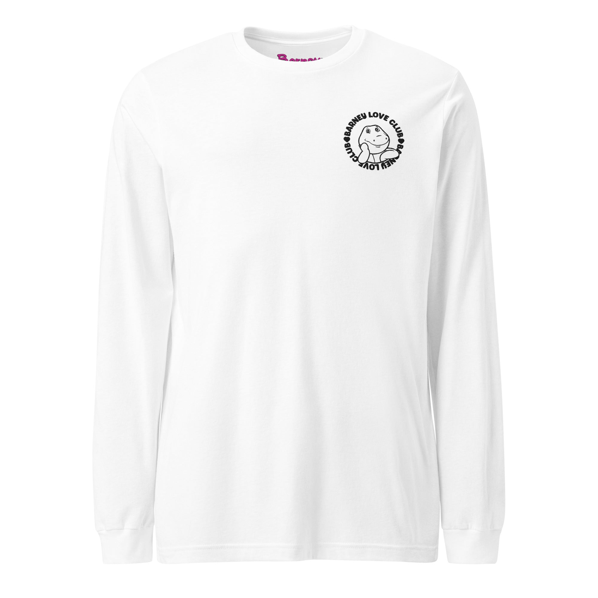 Barney Embroidered Love Club Long Sleeve T-Shirt - Image 3