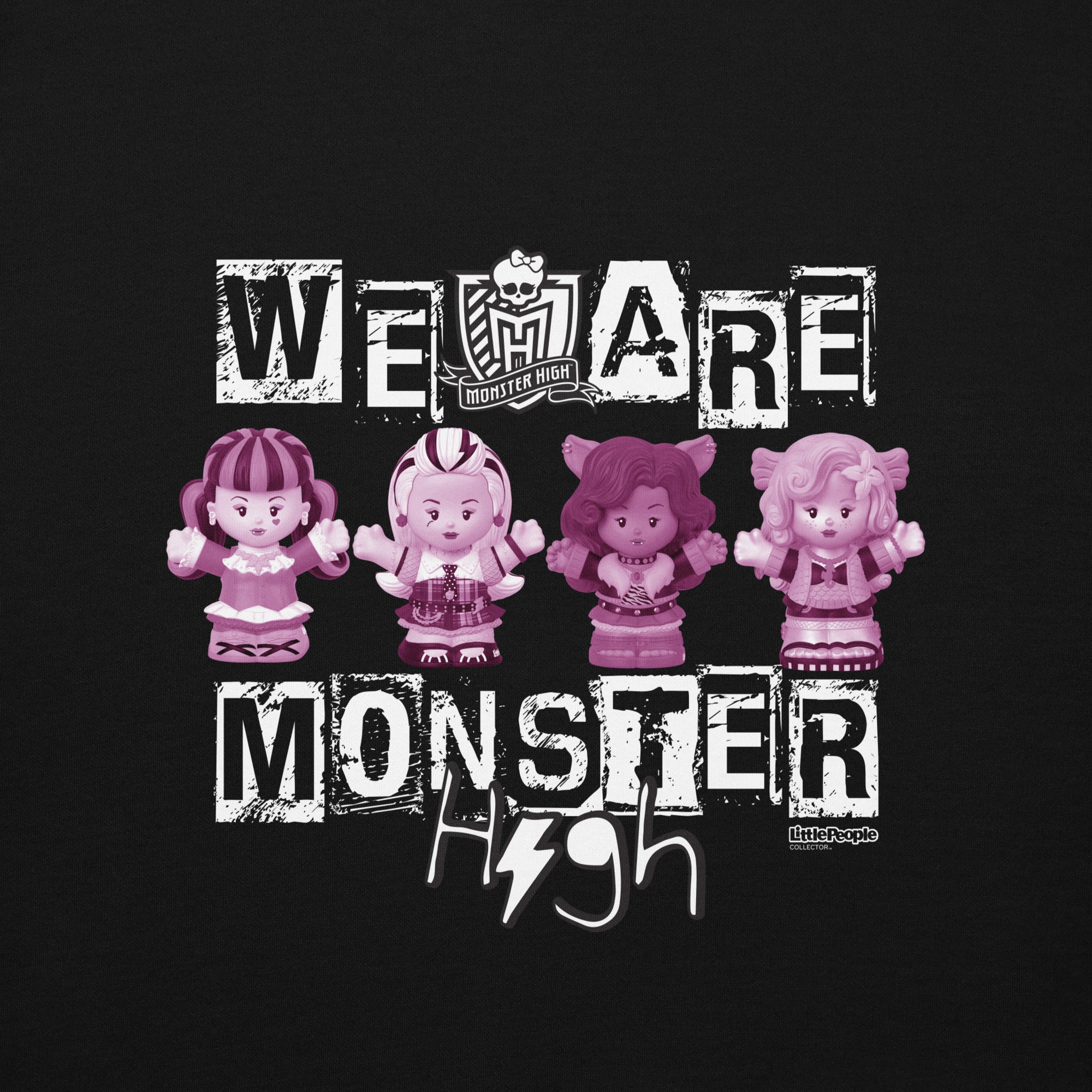 Little People Collector Monster High Black Hoodie - Image 2