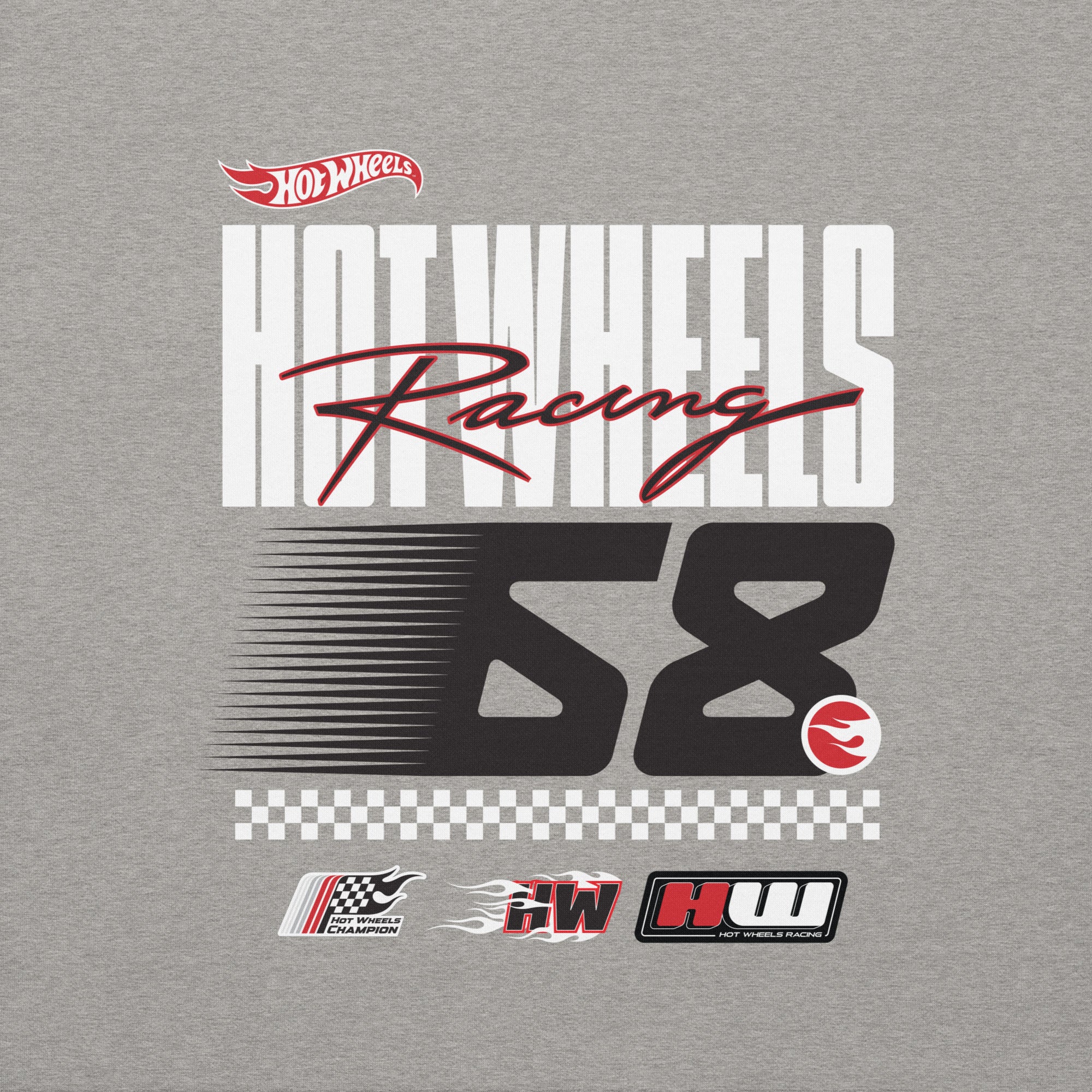 Hot Wheels Racing Grey Hoodie - Image 3
