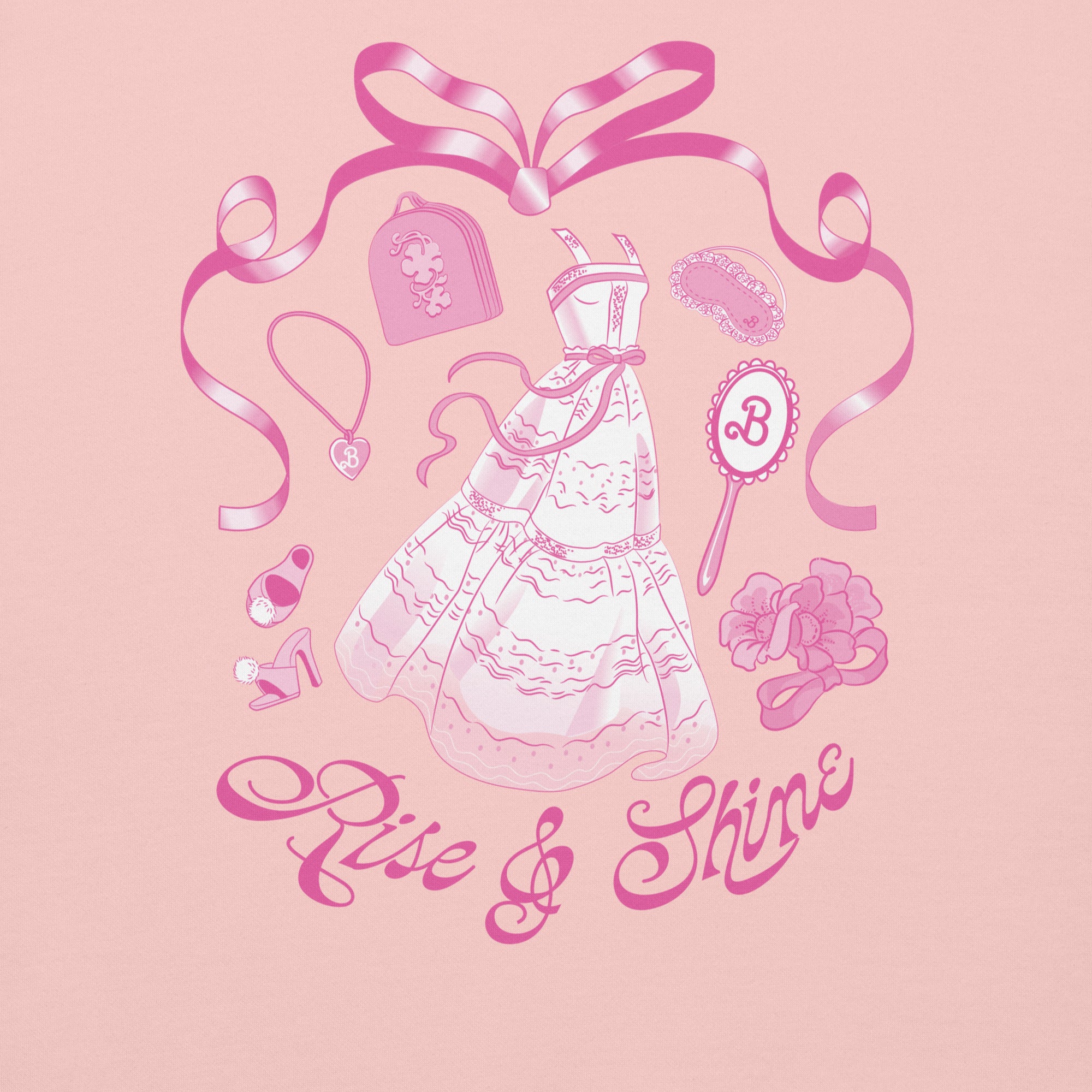 Barbie Rise and Shine Embroidered Pink Hoodie - Image 4