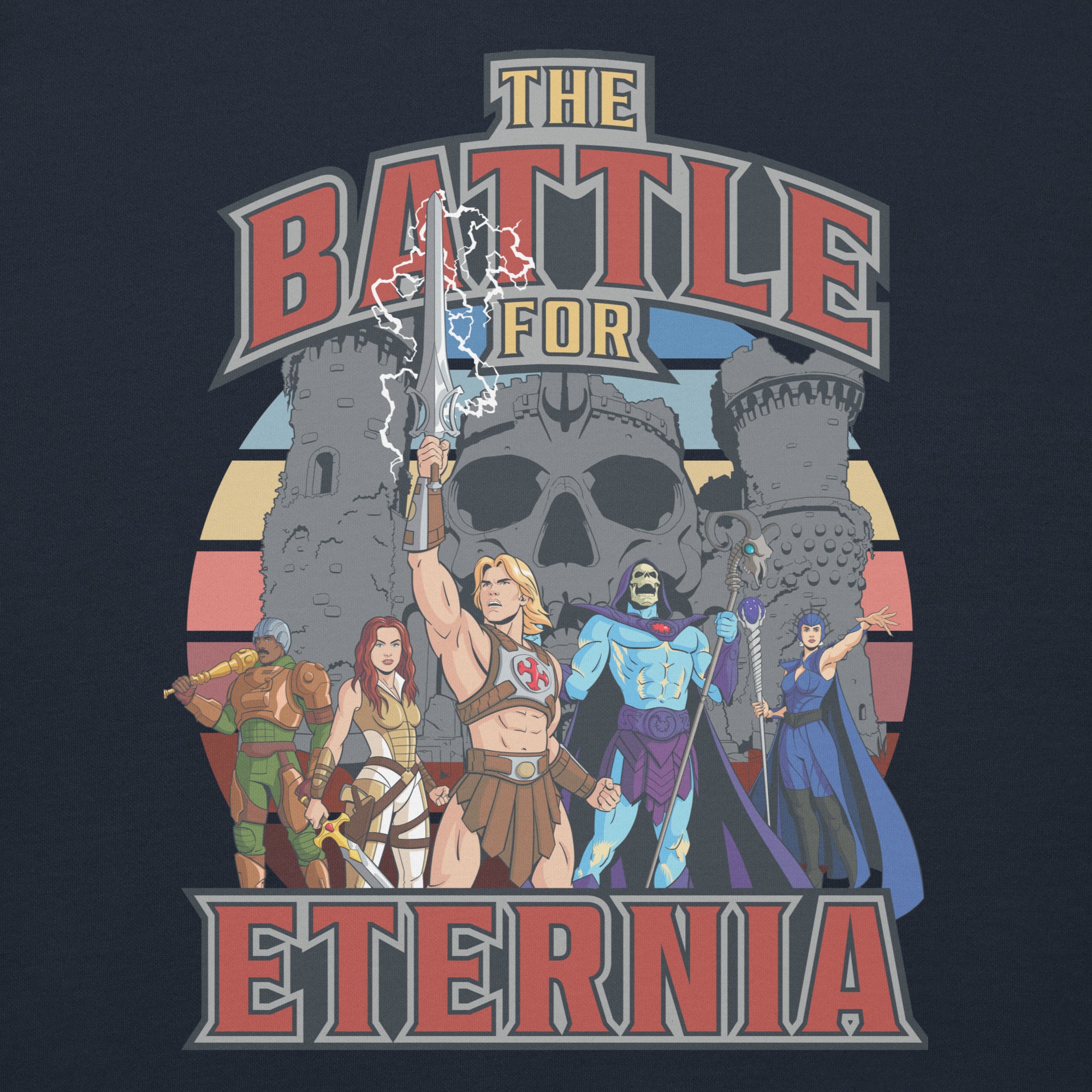 Masters of the Universe Movie Battle for Eternia Navy Hoodie - Image 6