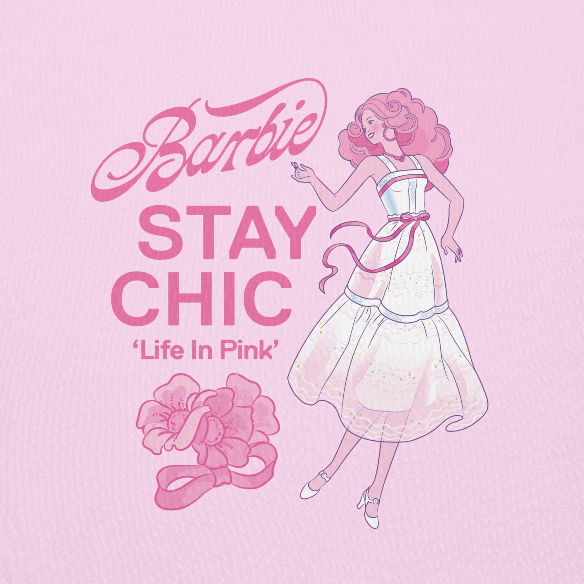 Barbie Stay Chic Pink Sweatshirt - Image 2