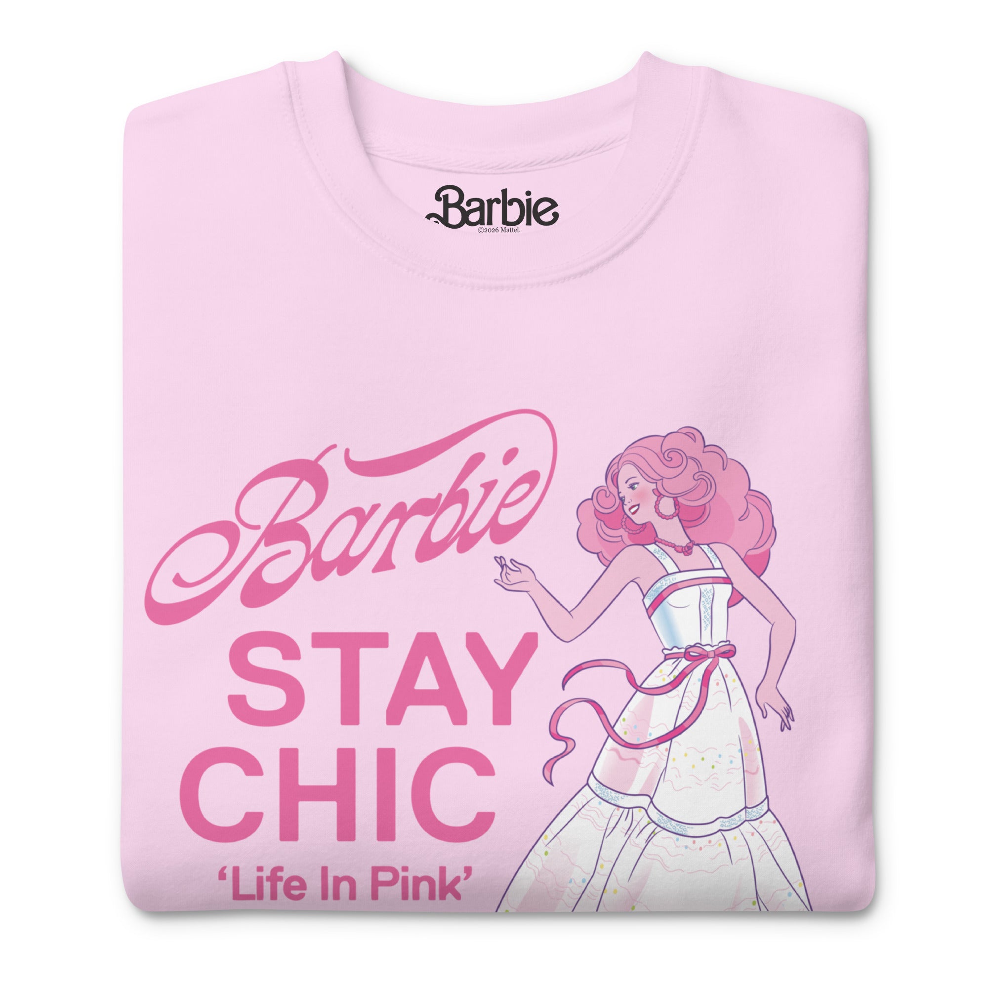 Barbie Stay Chic Pink Sweatshirt - Image 4