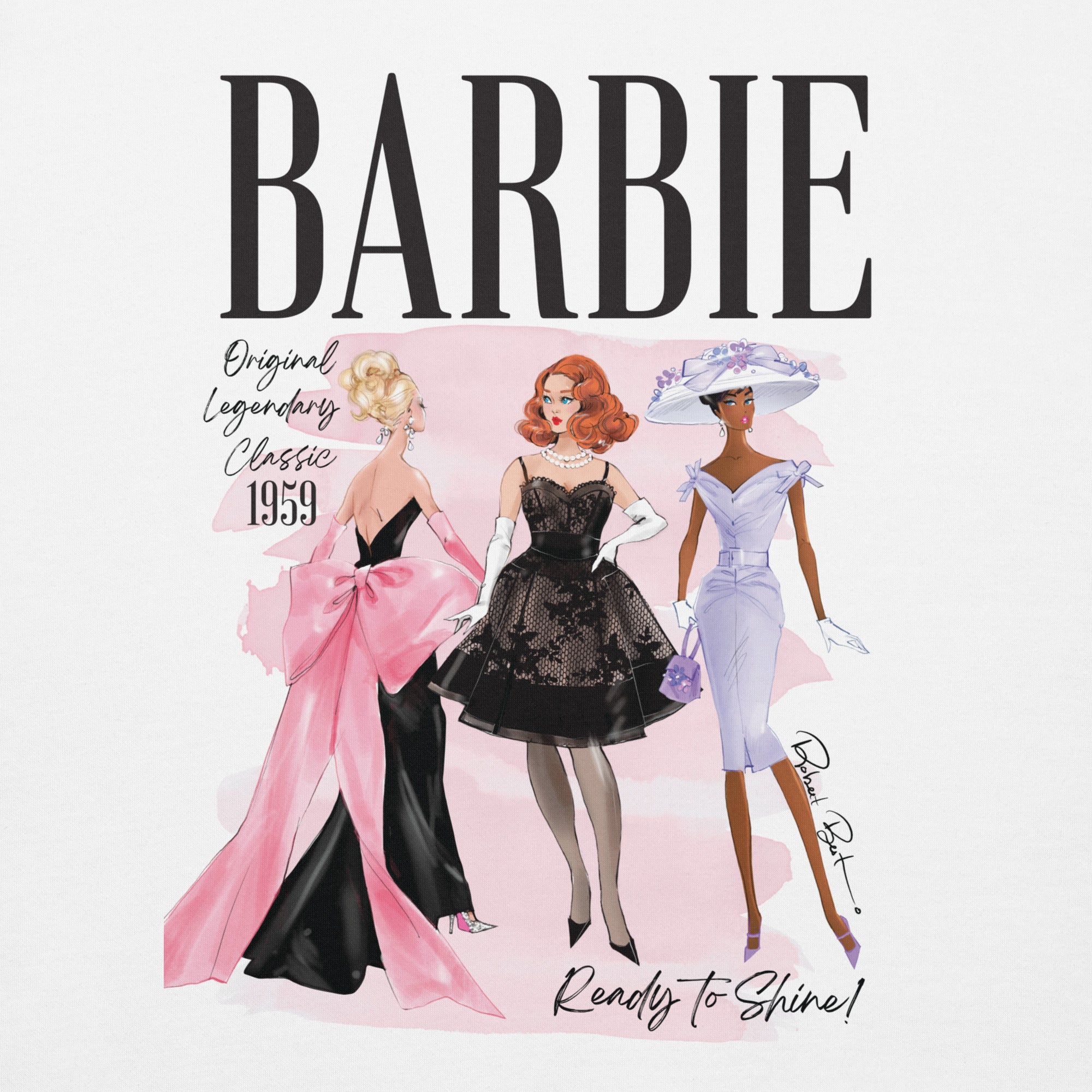 Barbie Artist Series Robert Best White Embroidered Sweatshirt - Image 5