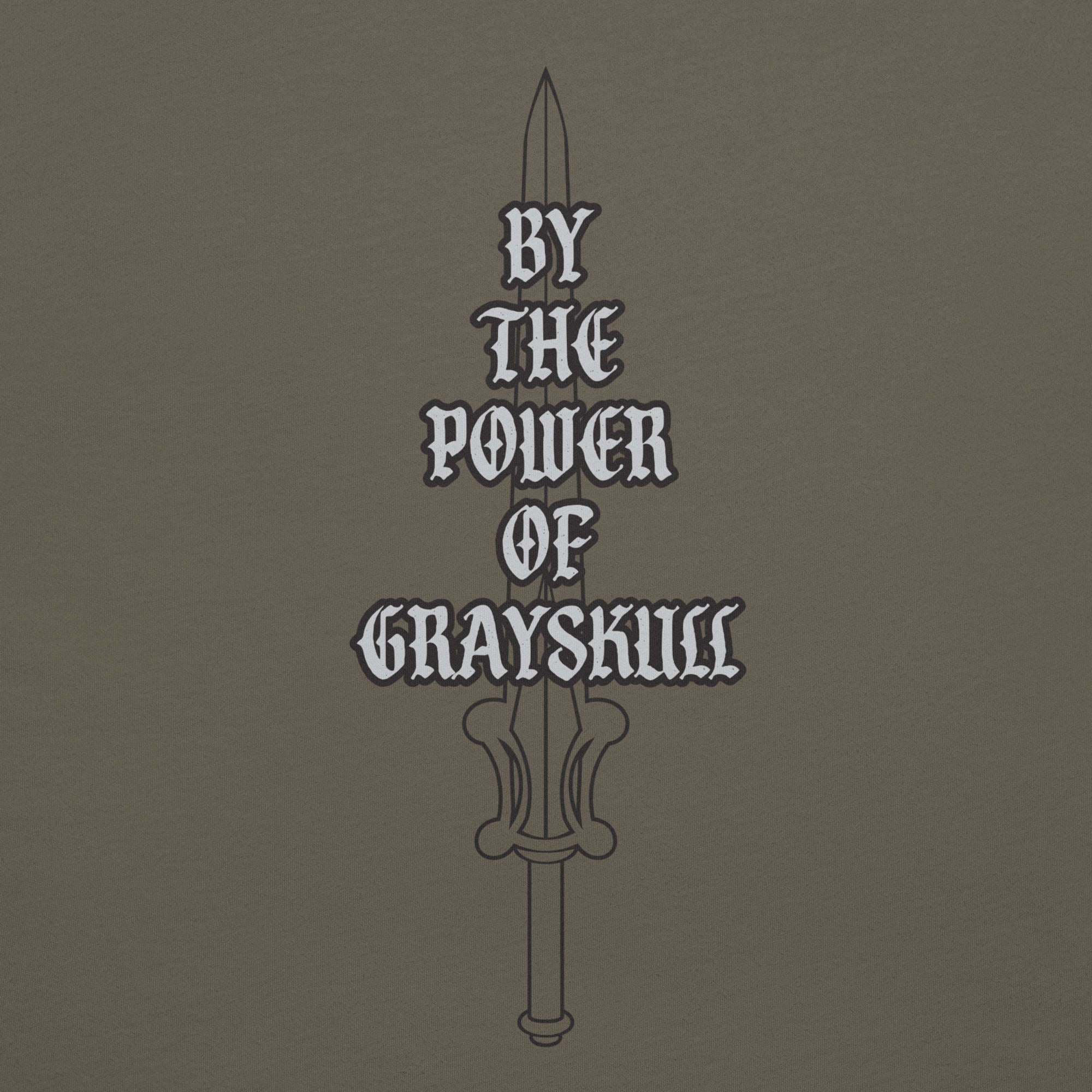 Masters of the Universe By the Power of Grayskull Green T-shirt - Image 4