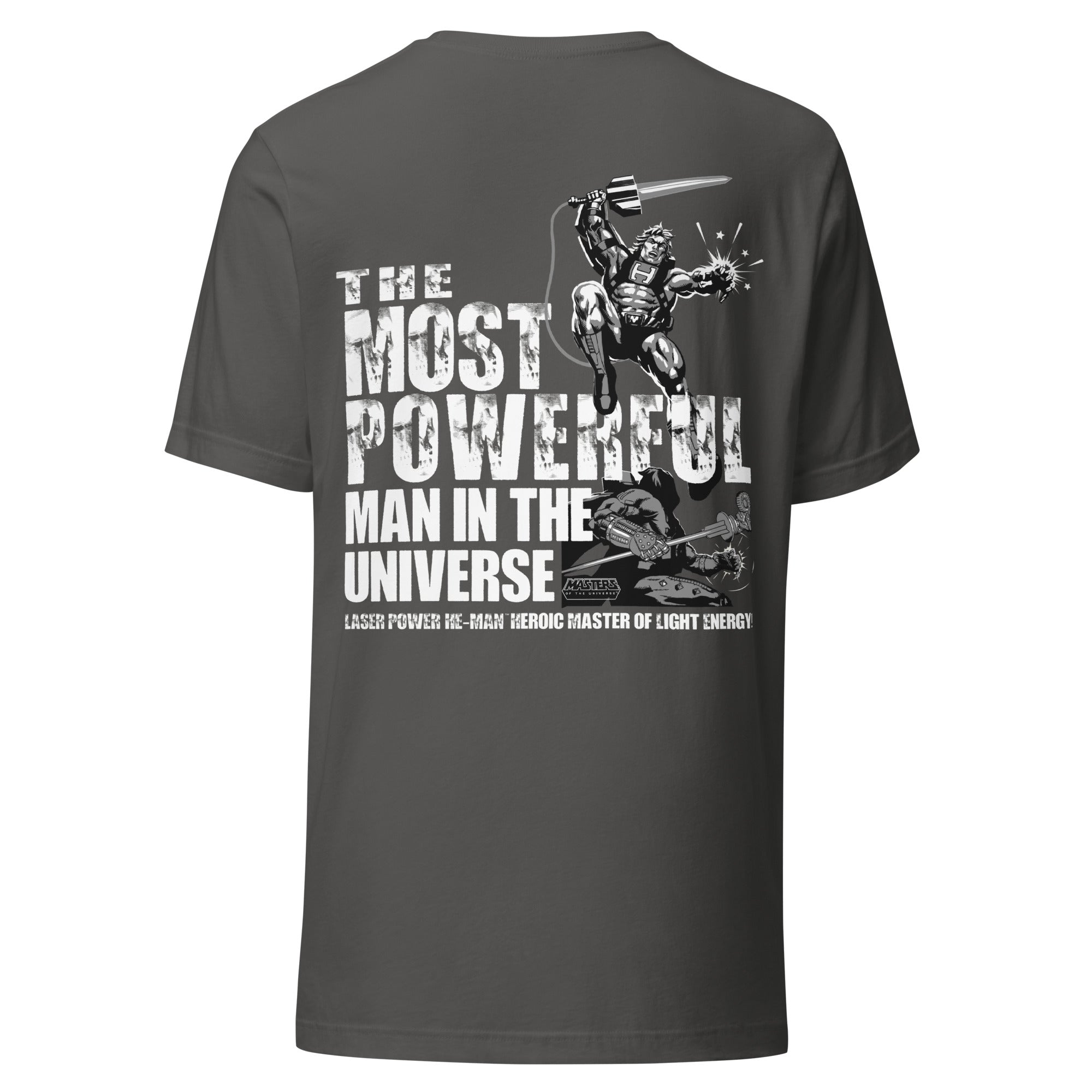 Masters of the Universe Laser Power He-Man Grey T-shirt - Image 6
