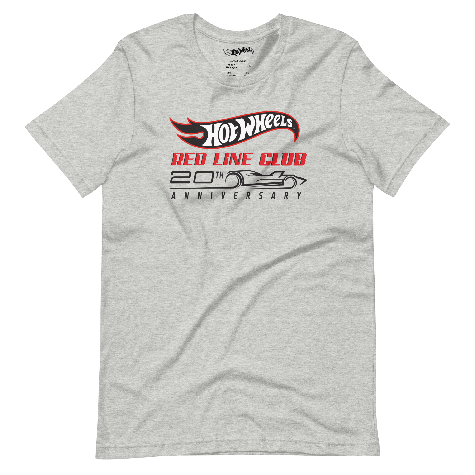 Hot Wheels® Red Line Club® 20th Anniversary Silhouette Logo – Heather Grey Shirt - Image 2