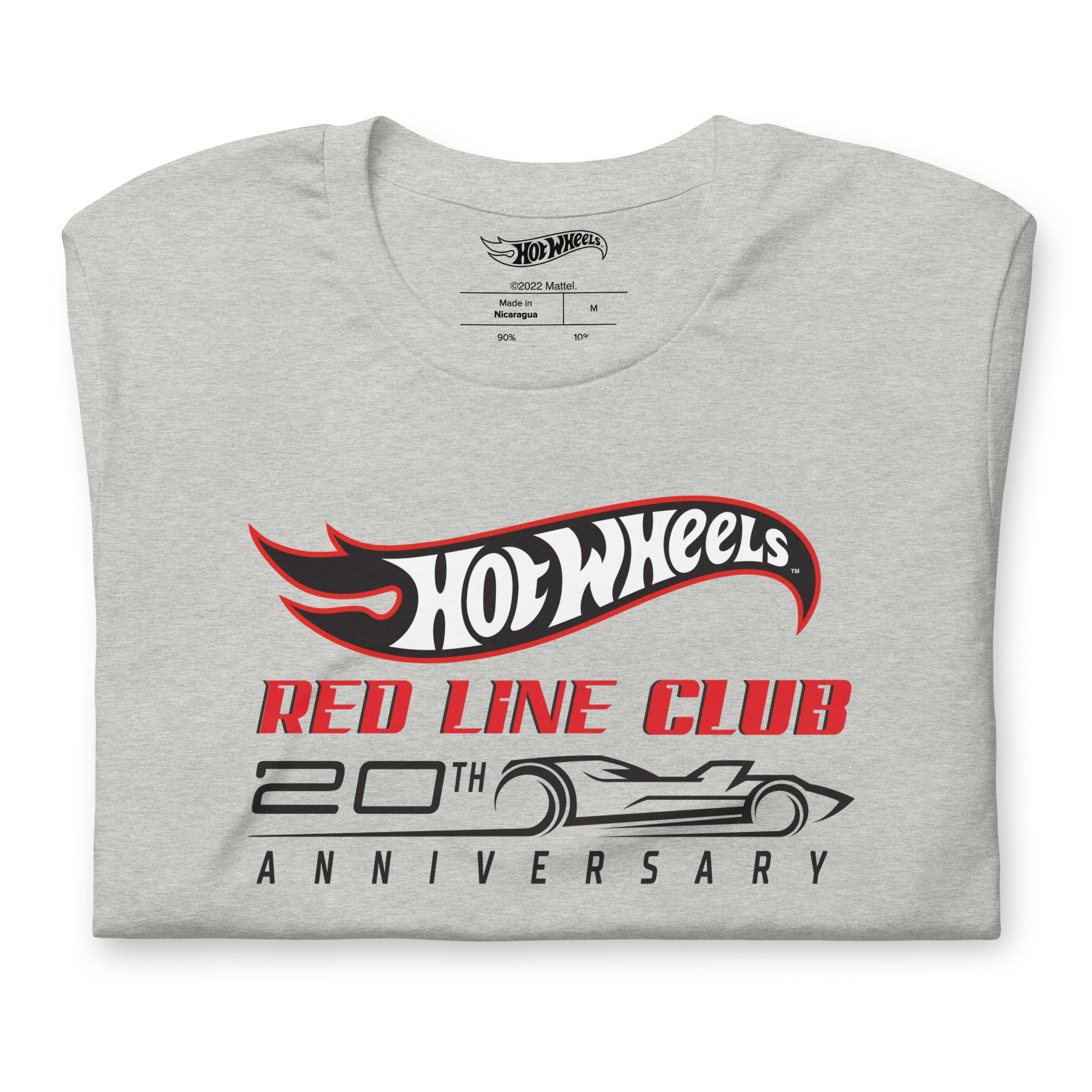 Hot Wheels® Red Line Club® 20th Anniversary Silhouette Logo – Heather Grey Shirt - Image 4