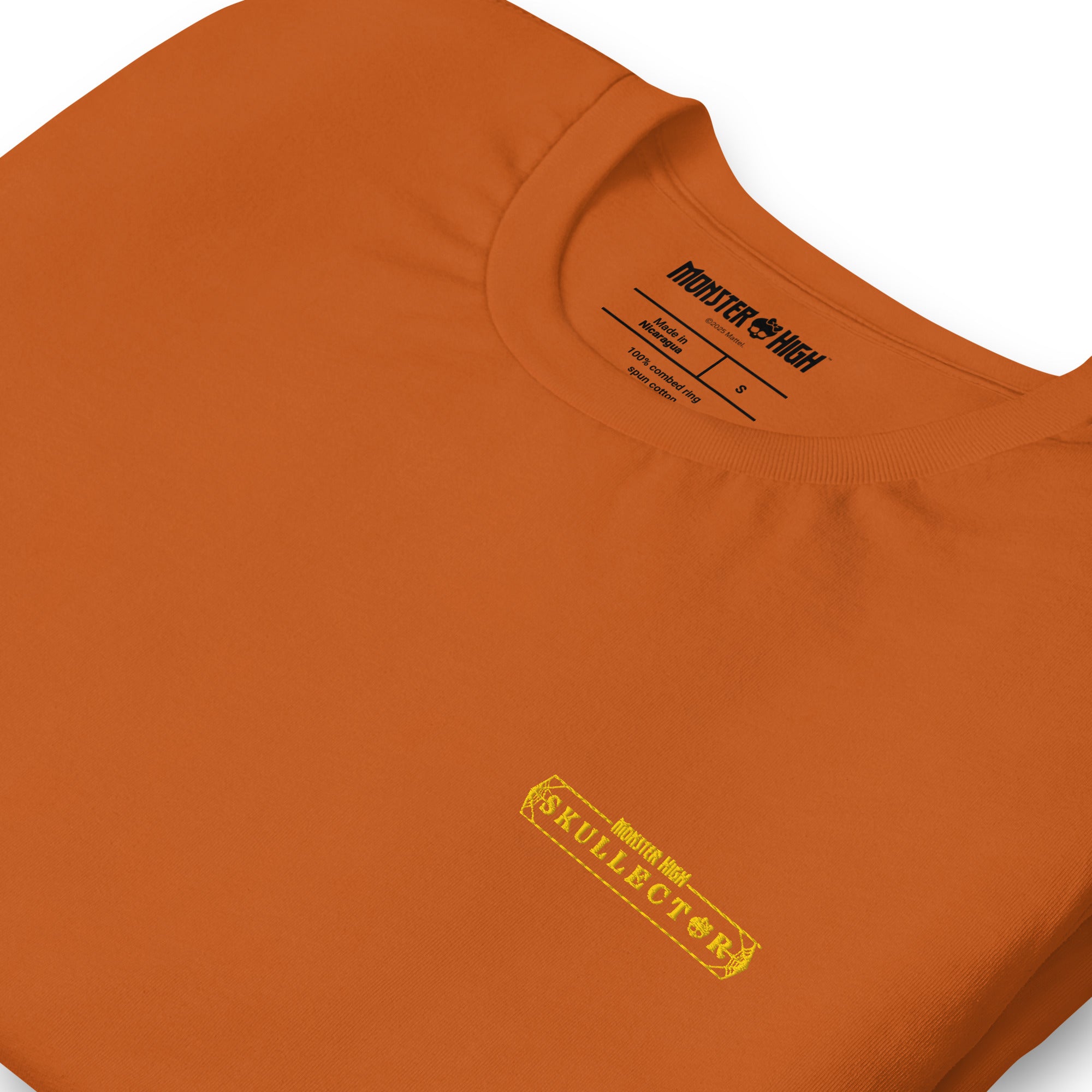 Monster High Skelita Día de Muertos Embroidered Orange T-Shirt - Image 3