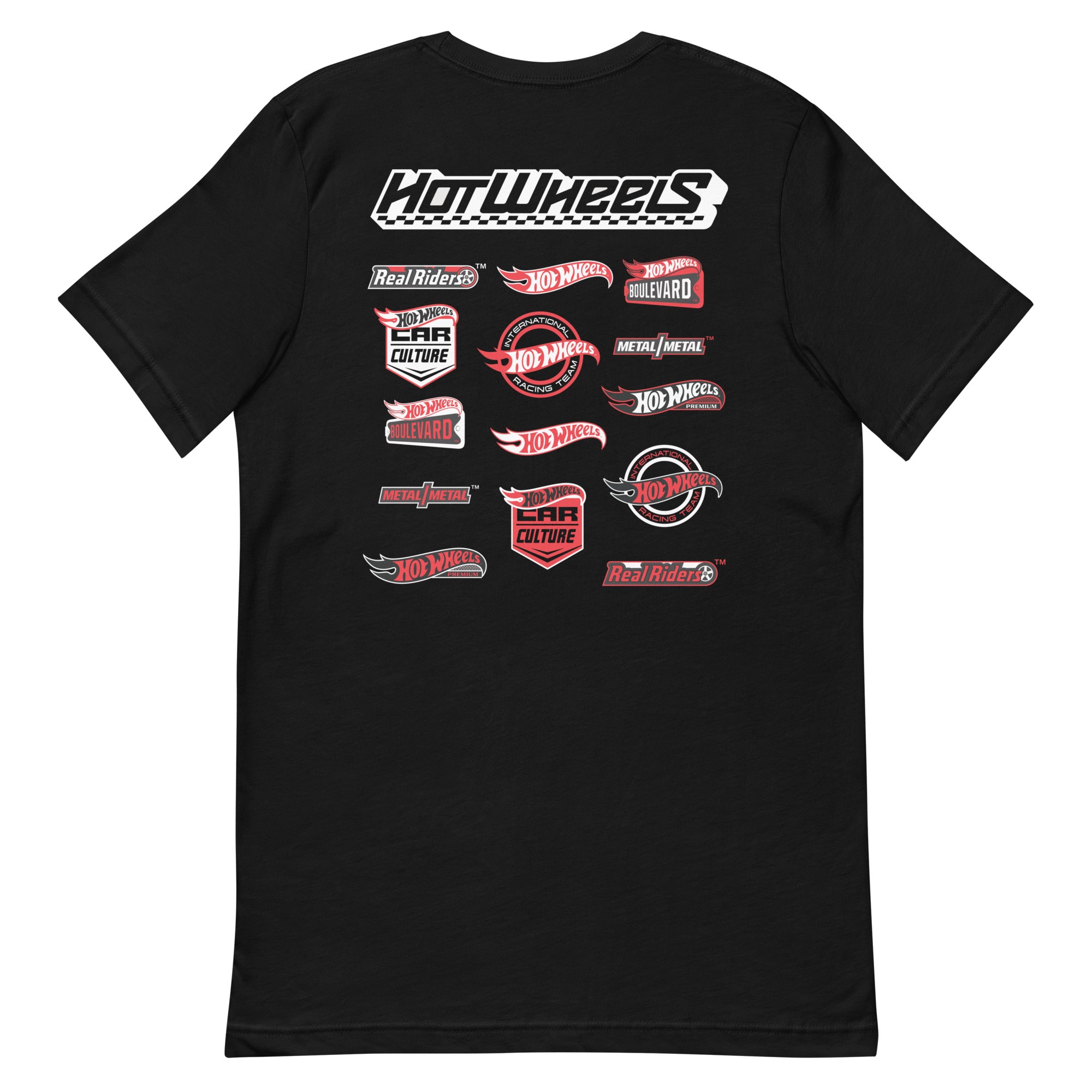 Hot Wheels High Performance Racing Embroidered Black T-Shirt - Image 2