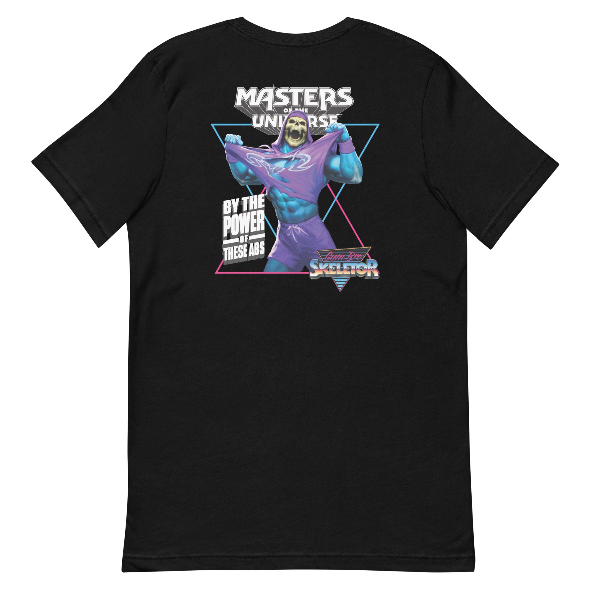 Masters of the Universe Gym Bro Skeletor Ab Power Black T-shirt - Image 9