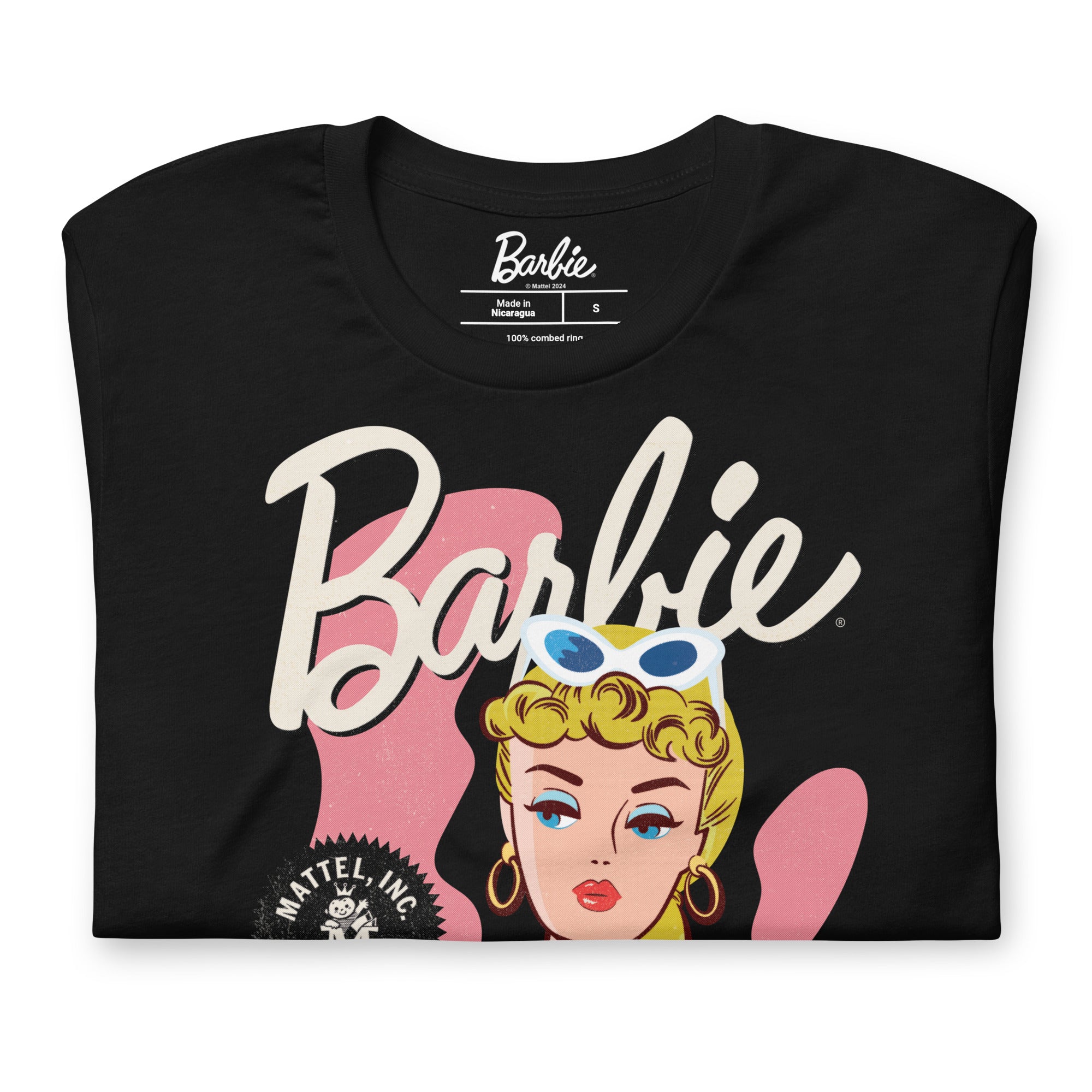 Vintage Barbie Black T-Shirt - Image 2